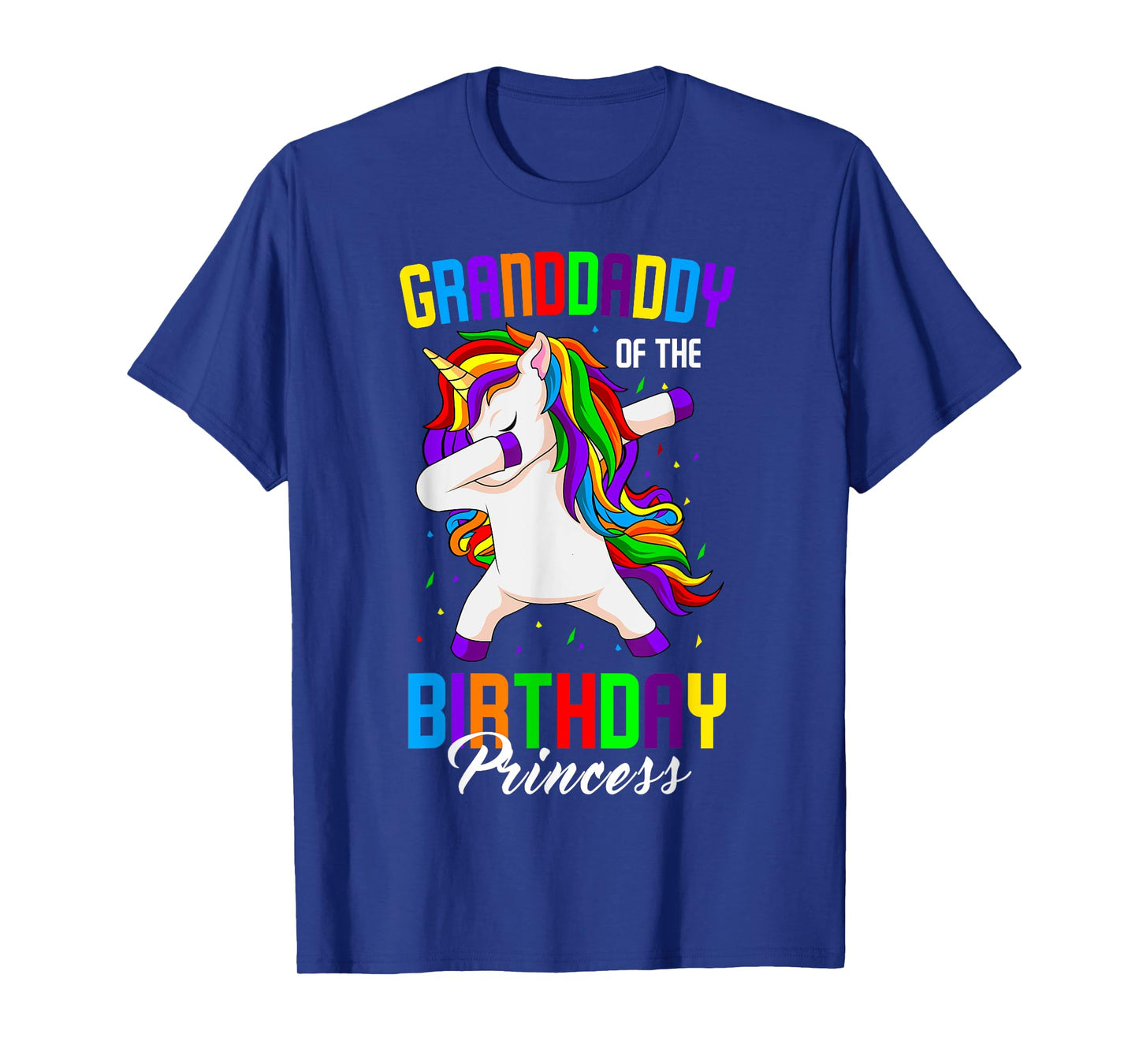 Granddaddy of the Birthday Princess Unicorn Dabbing Party T-Shirt