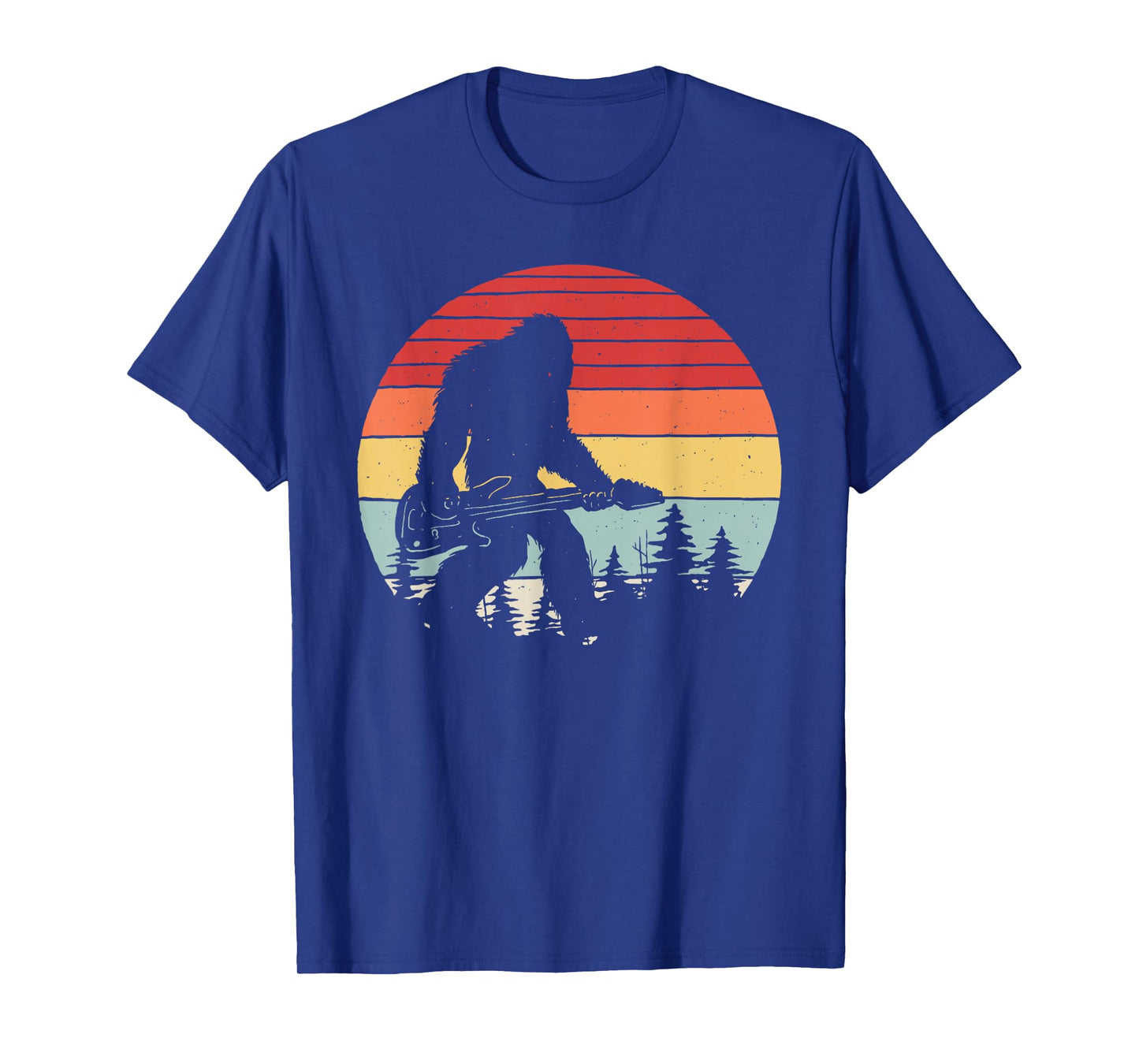 Vintage Retro Bigfoot Guitar T-Shirt