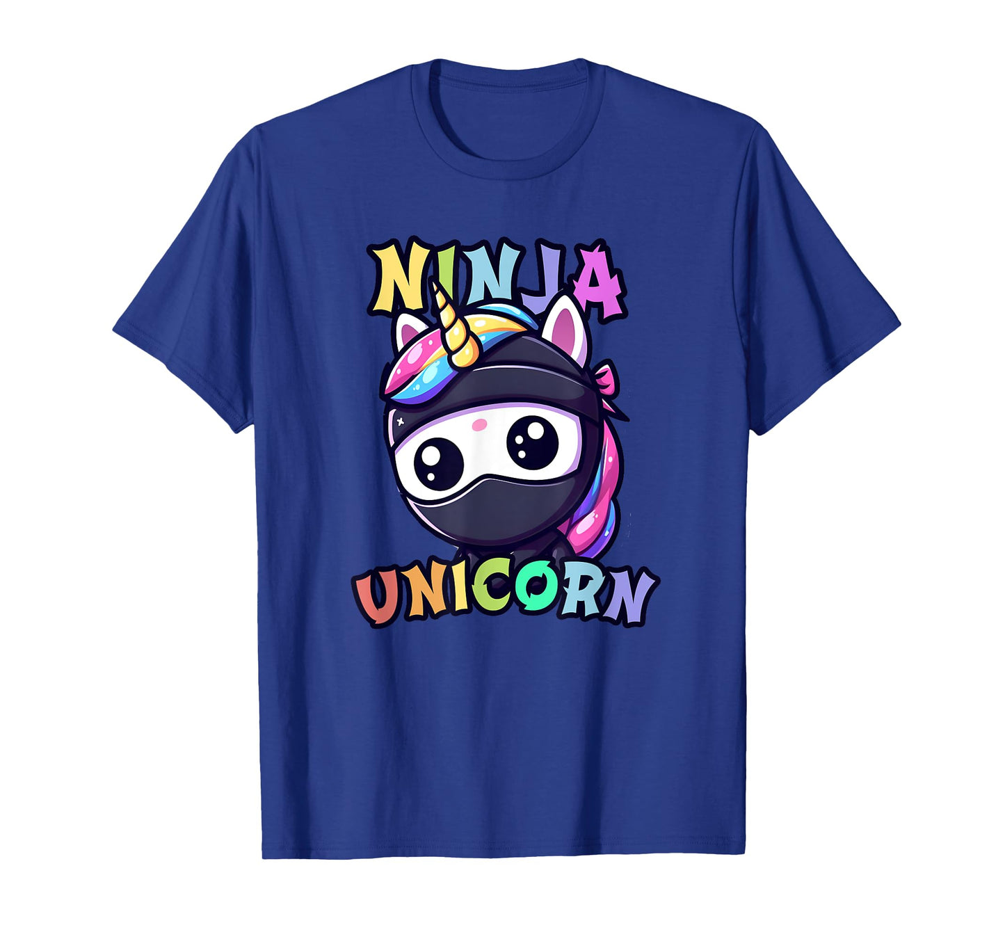 Kids NINJA UNICORN Birthday Girl Funny Little Gymnast Strong T-Shirt
