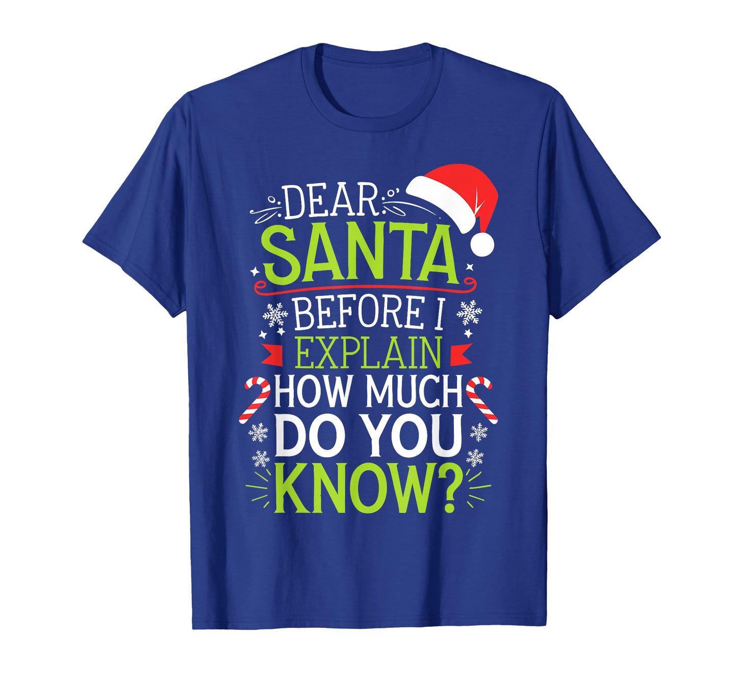 Dear Santa Before I Explain How Much Do You Know Shirt XMas T-Shirt