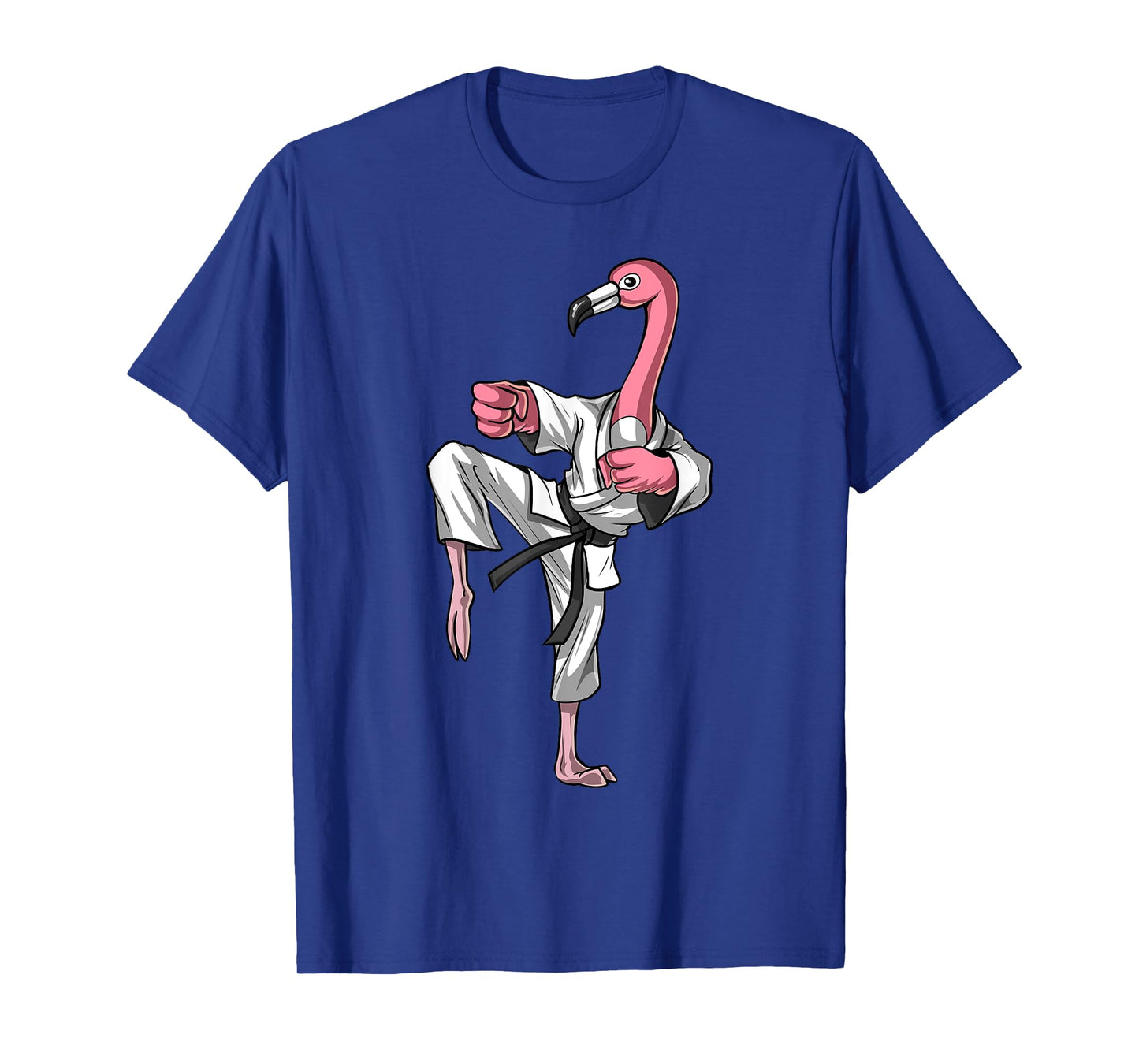 Flamingo Bird Karate Ninja Kickboxing Taekwondo Martial Arts T-Shirt