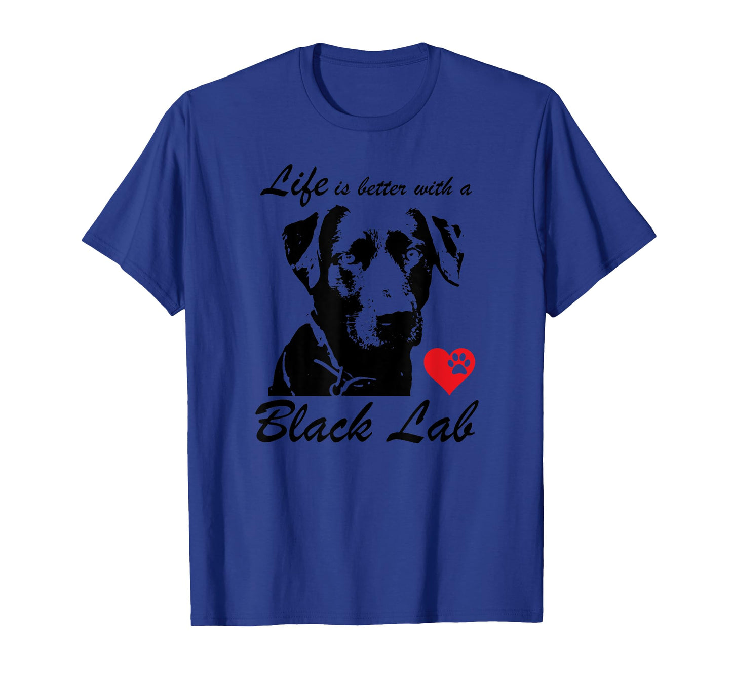 Black Lab Dog Face K9 I Love My Black Lab Dog Lovers Gift Men Women Kids T-Shirt