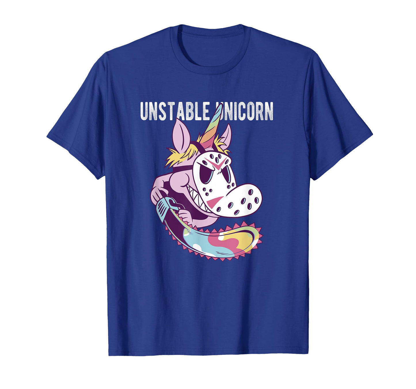 Unstable Unicorn with Chainsaw T-Shirt