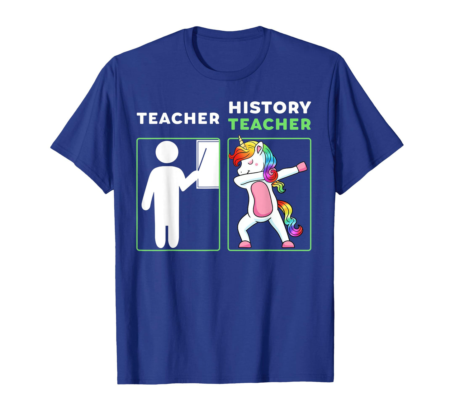 History Teacher Dabbing Professor Educator Unicorn T-Shirt