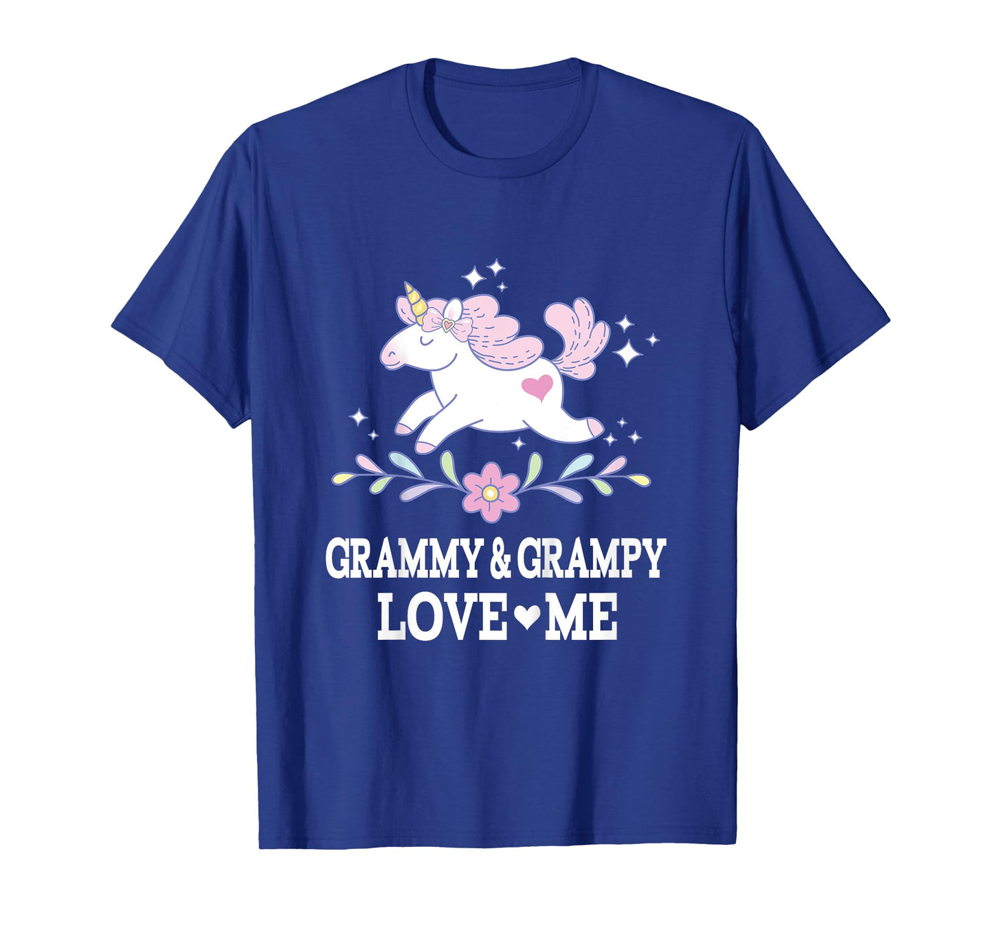 Grammy and Grampy Love Me Unicorn Grandchild T-Shirt