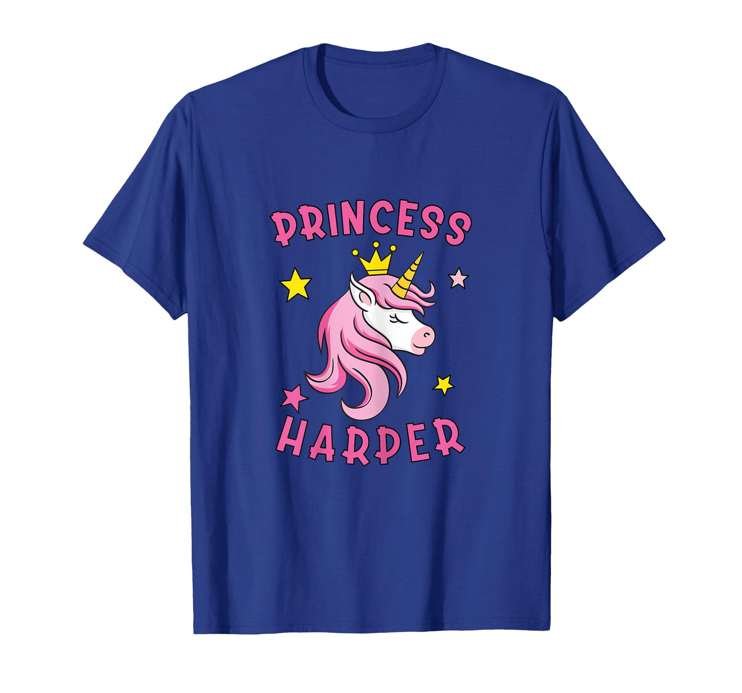 Unicorn Gifts Princess Harper Unicorn Girls T-Shirt White X-Small Classic Fit Short Sleeve