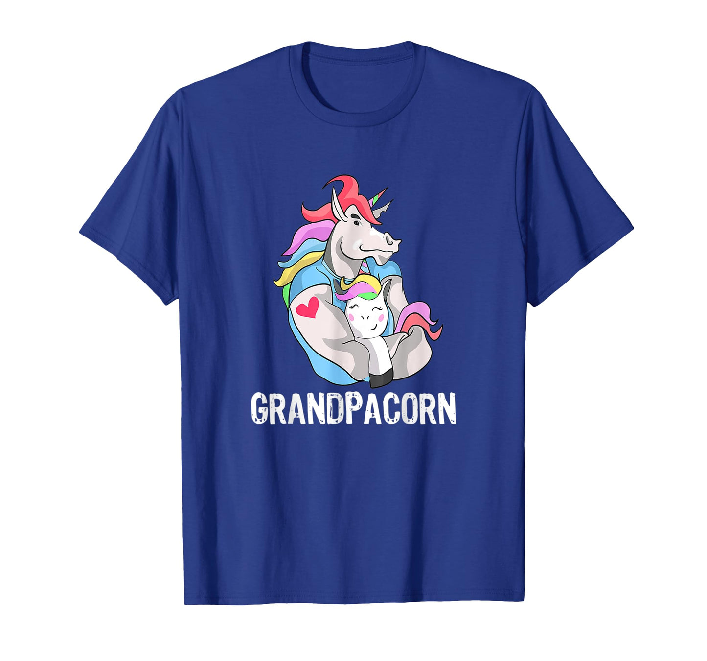 Mens Grandpacorn Unicorn Grandpa And Grandson T-Shirt