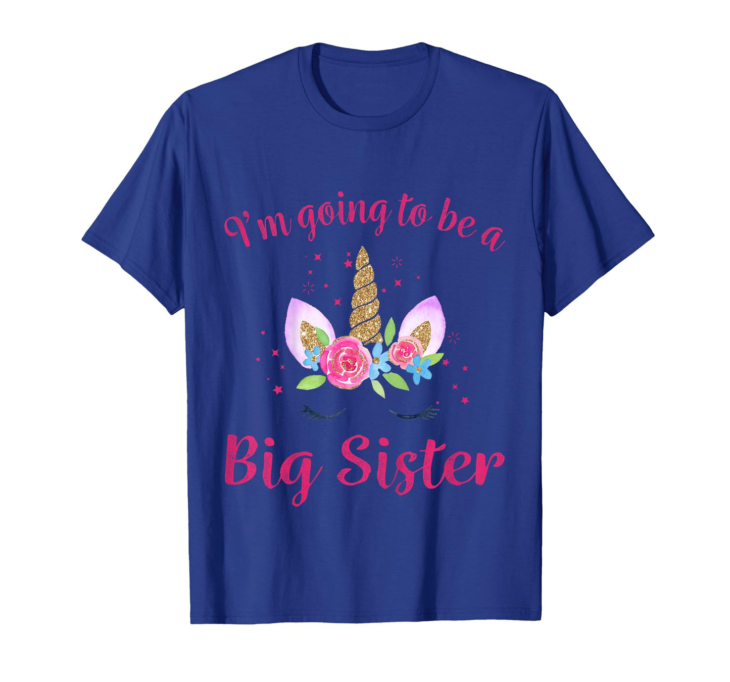 Kids Big Sister Unicorn I'm Going to be a Big Sister T-Shirt
