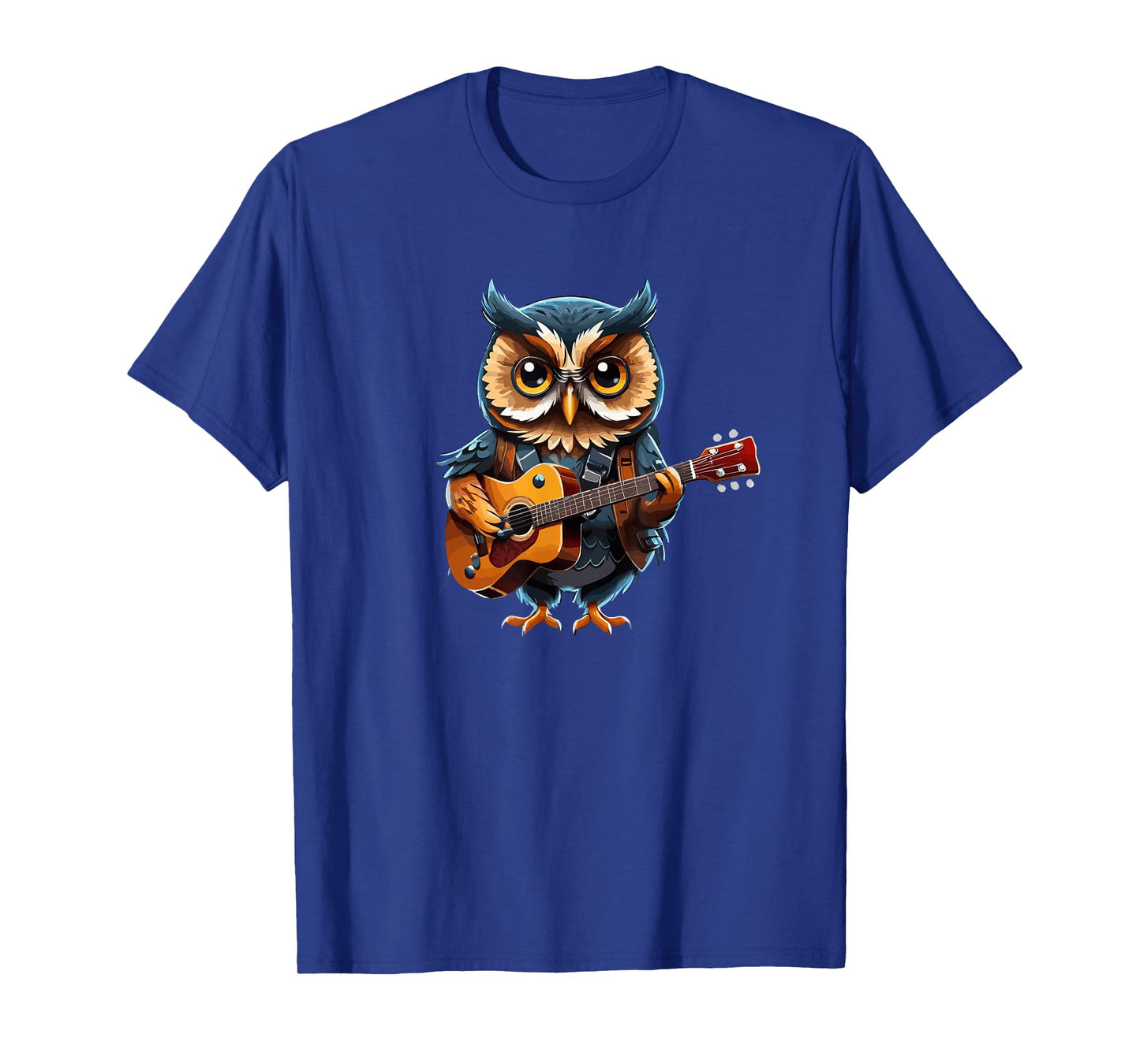 Owl playing Acoustic Guitar, Owl Guitarist T-Shirt