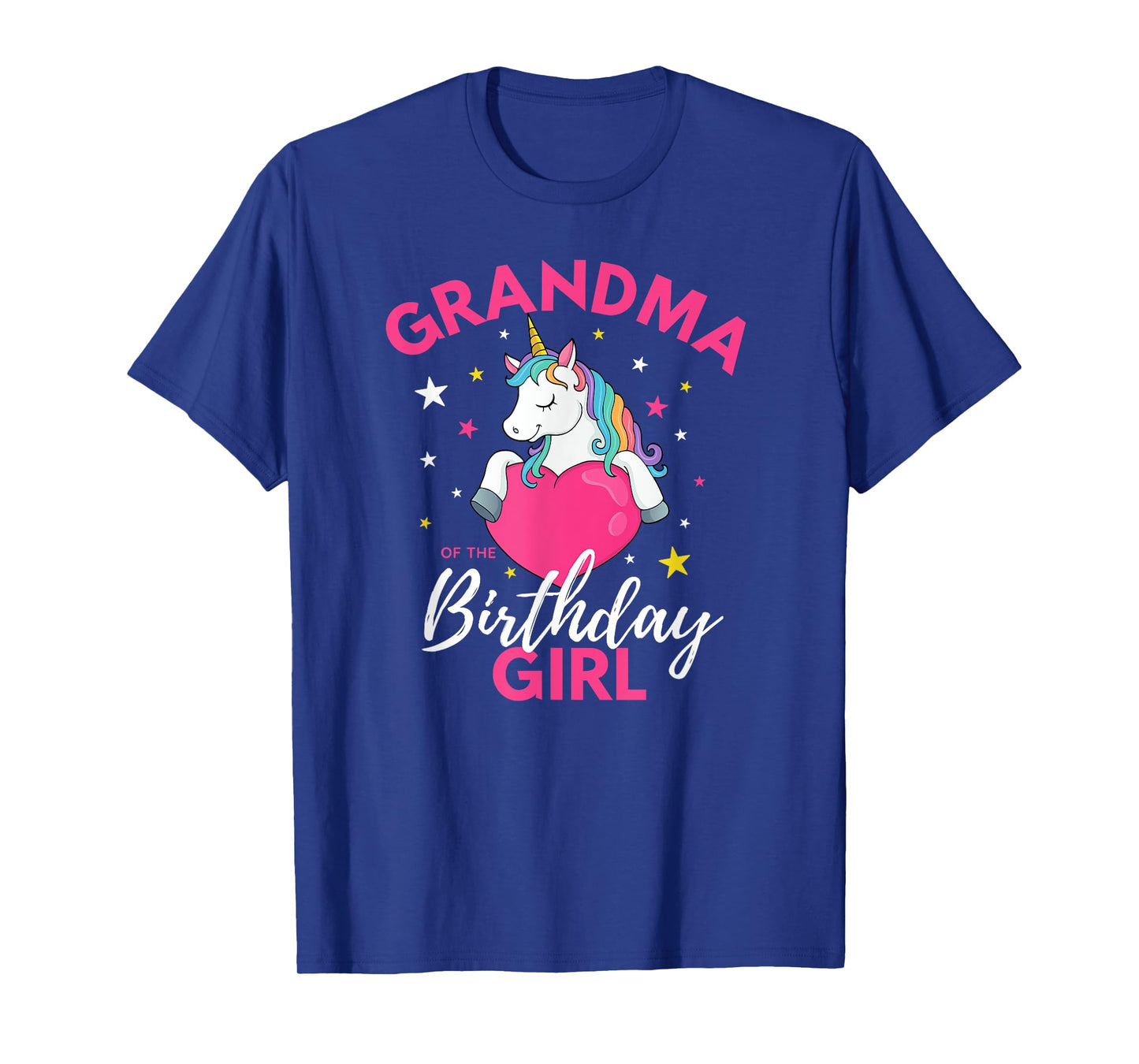 Grandma Of The Birthday Girl Unicorn T-Shirt