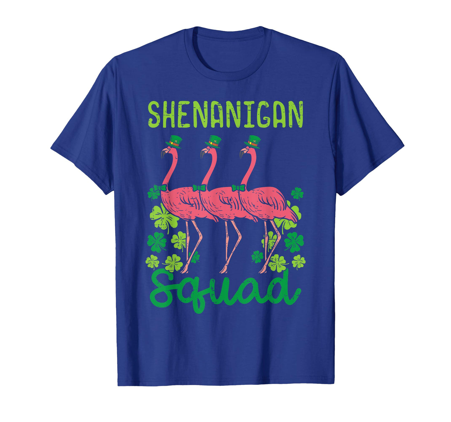 Shenanigan Squad Flamingo Cute St Patricks Day Bird Animal T-Shirt