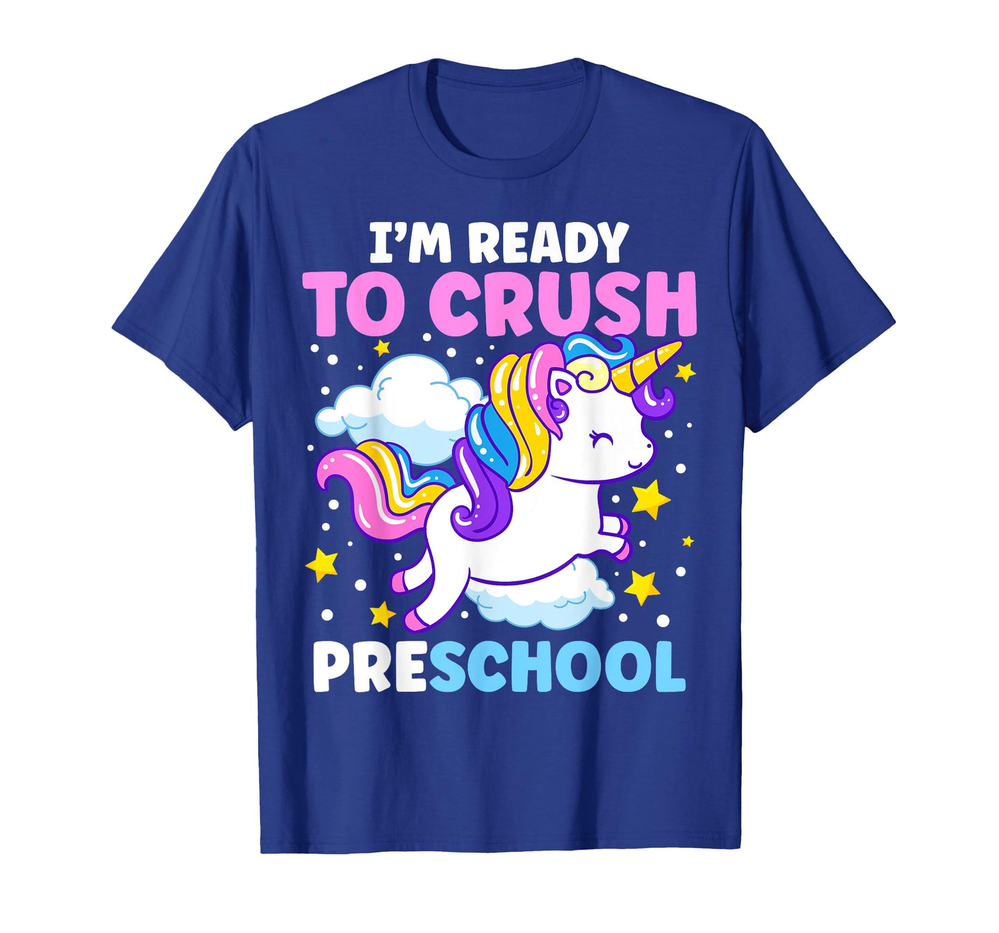 First Day of Pre-K I'm Ready To Crush Preschool Unicorn Kids T-Shirt