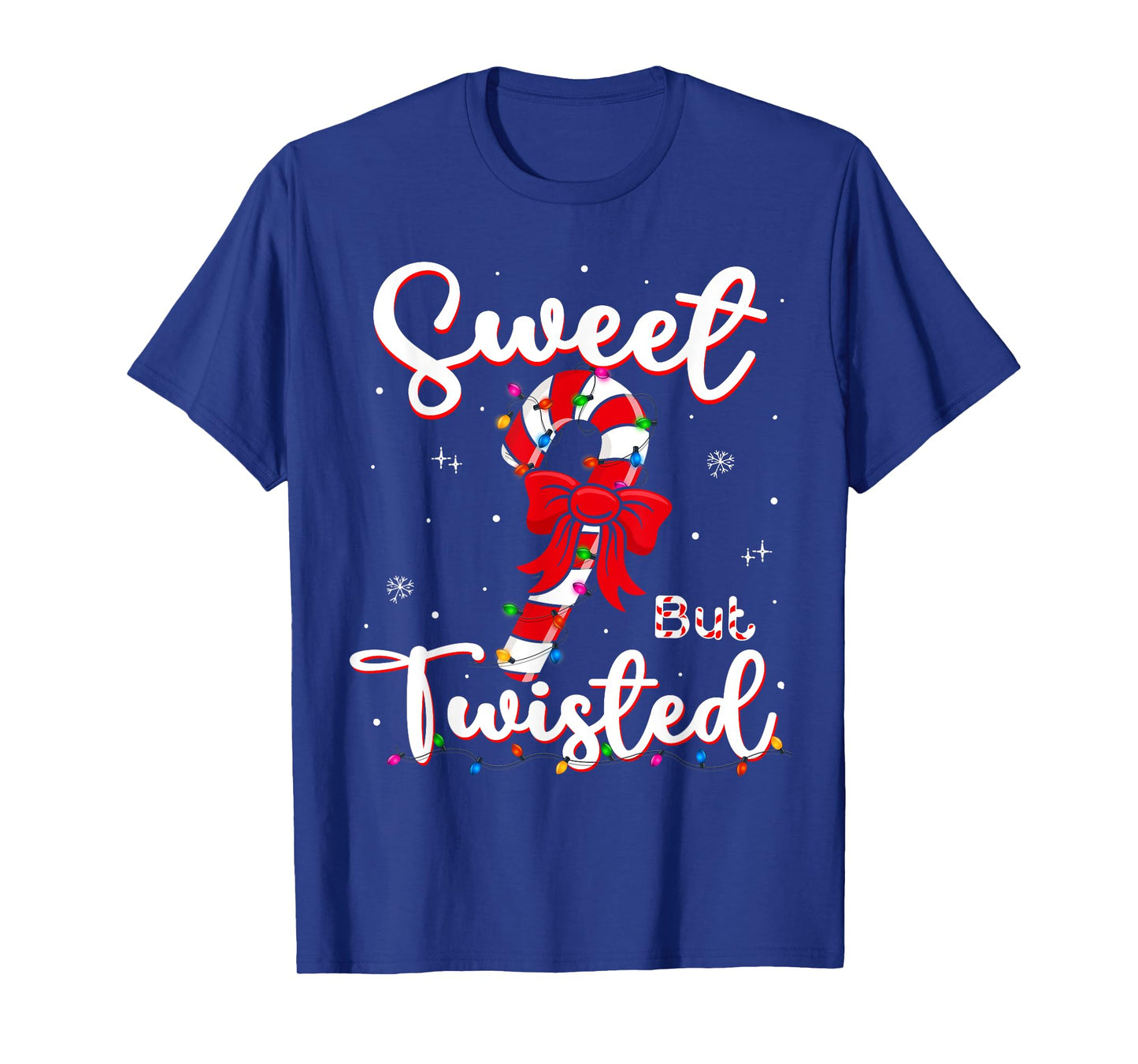 Sweet But Twisted Funny Christmas Candy Cane Xmas Holiday T-Shirt