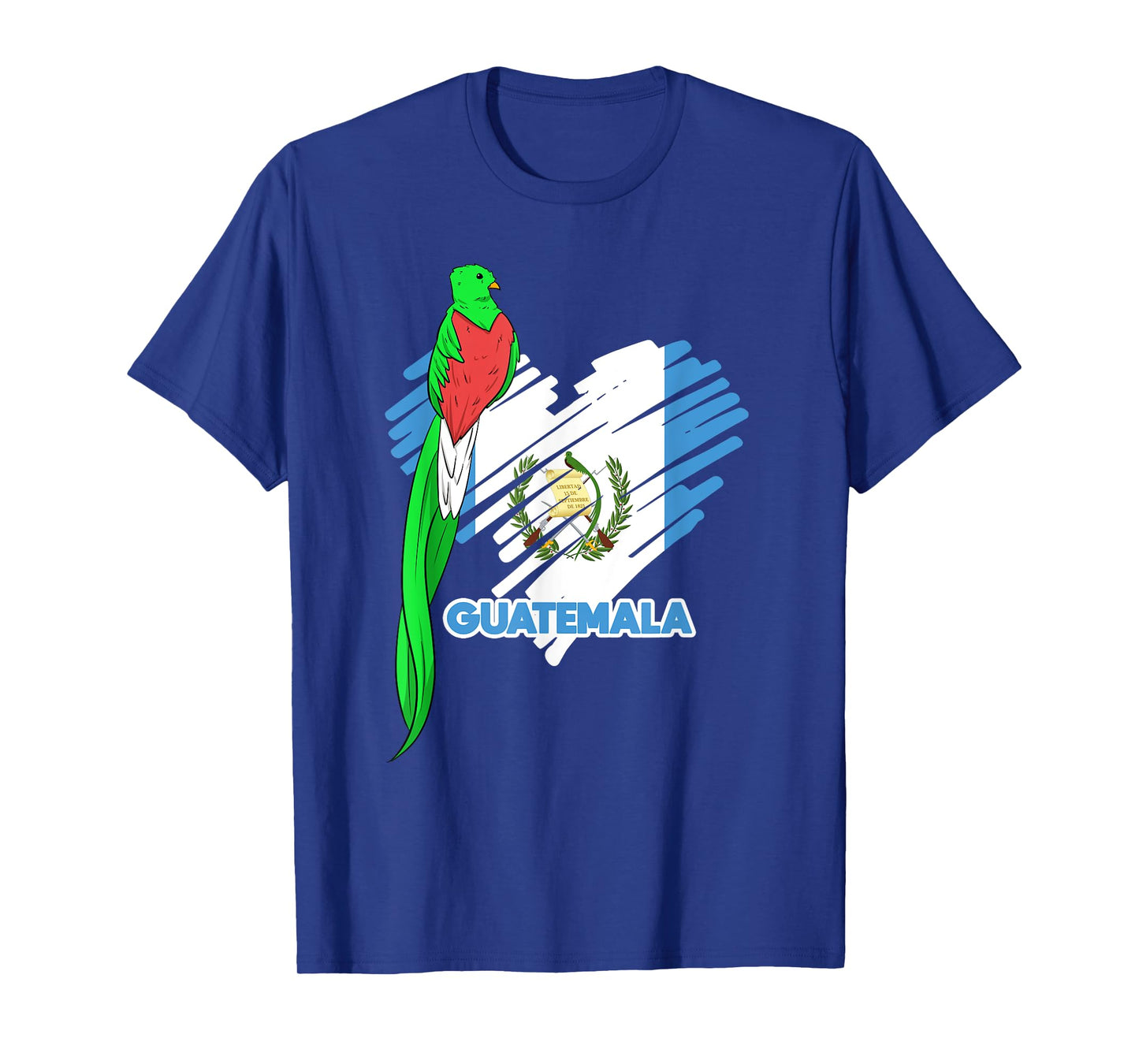 Guatemala Quetzal National Bird Guatemalan Flag Day T-Shirt