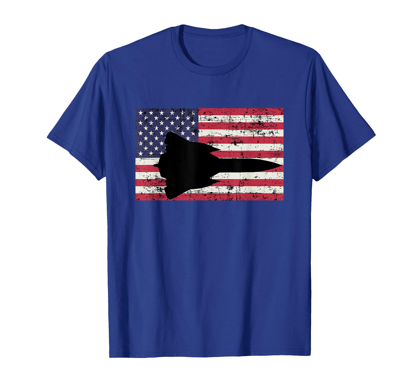 Patriotic SR-71 Blackbird jet American flag Women Men T-Shirt