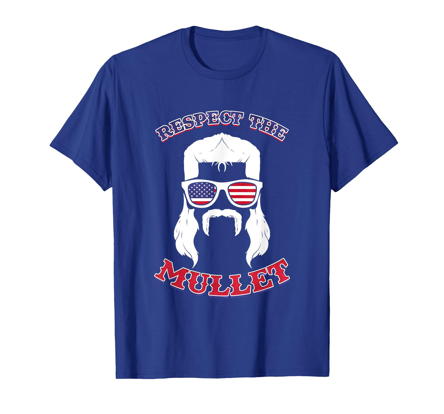 Respect the Mullet - Funny USA Mullet T-Shirt
