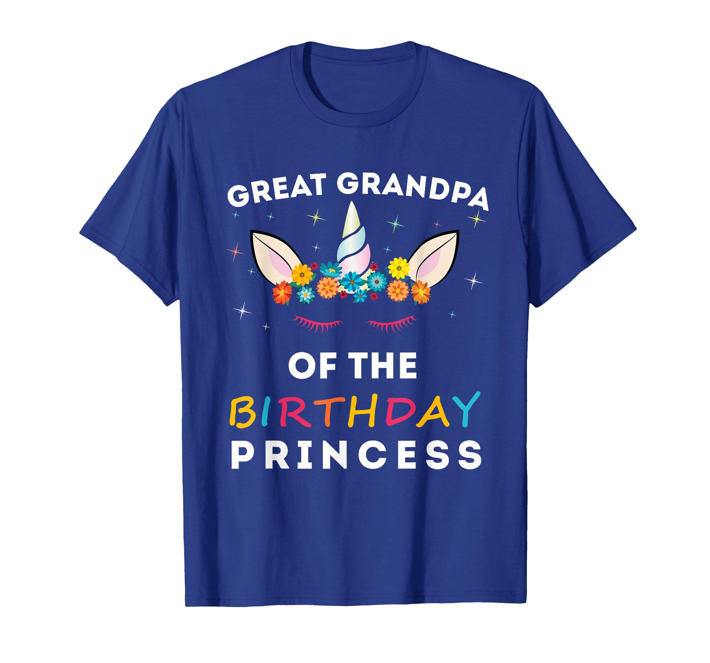 Unicorn great-grandpa of the Birthday Princess Girl Unicorn T-Shirt