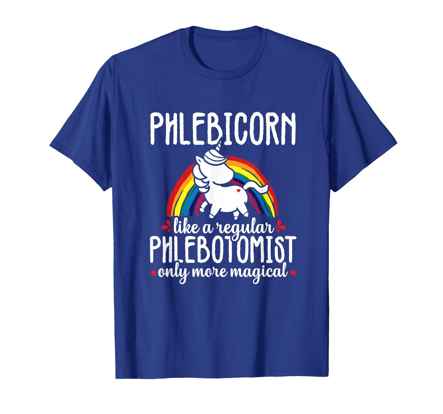 Funny Unicorn Phlebotomist Phlebotomy technician Nurse RN T-Shirt