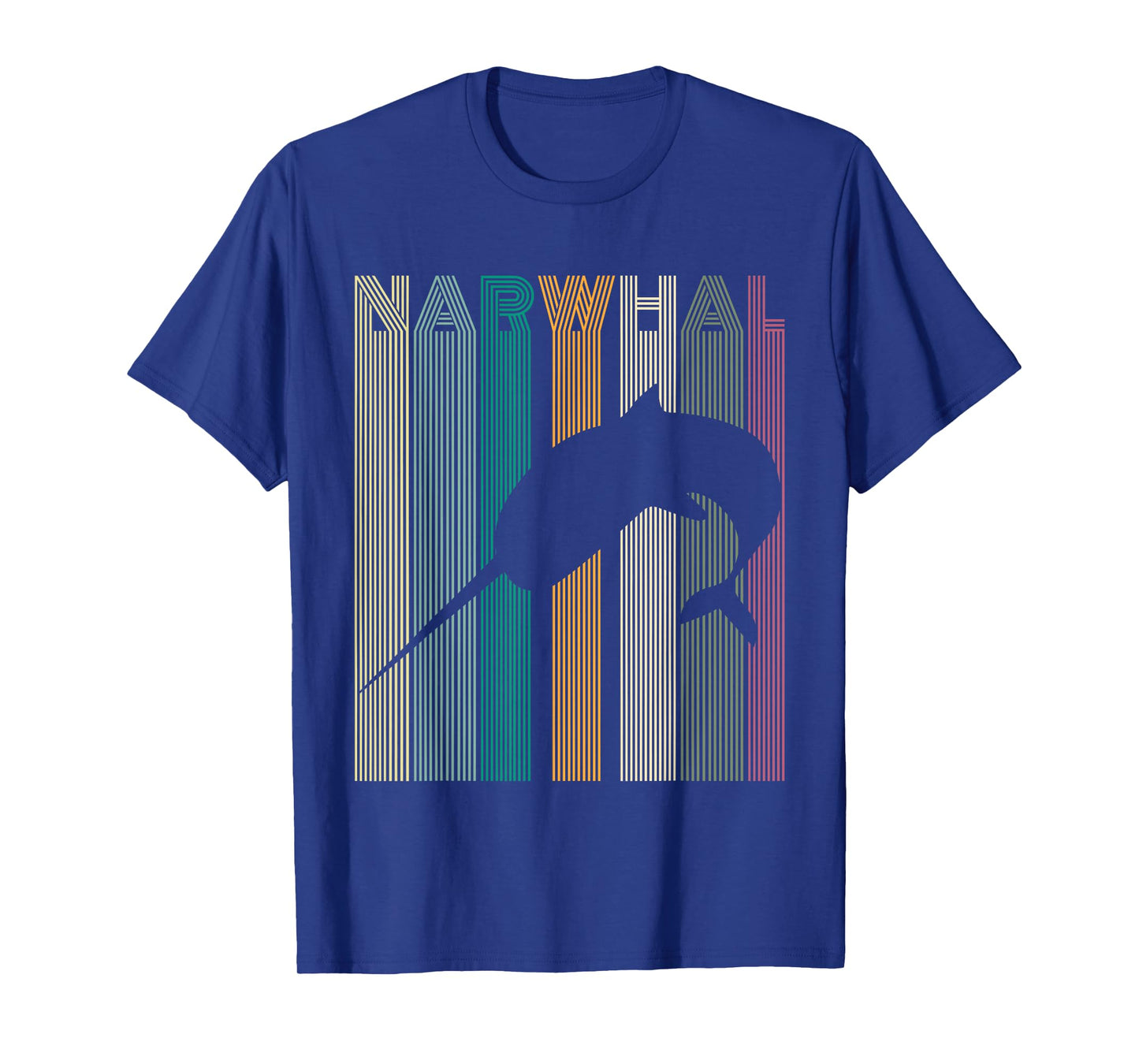 Kids Narwhal Retro Narwhal Shirt Women Men Boys T-Shirt