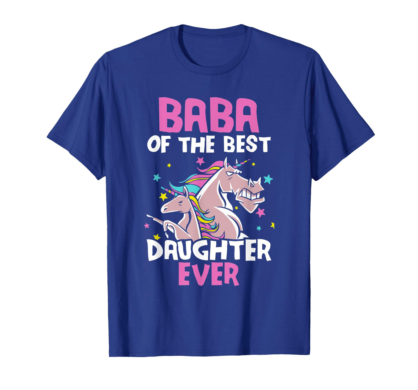 Baba Of The Best Daughter Ever Unicorn Dad Persian Arabic T-Shirt