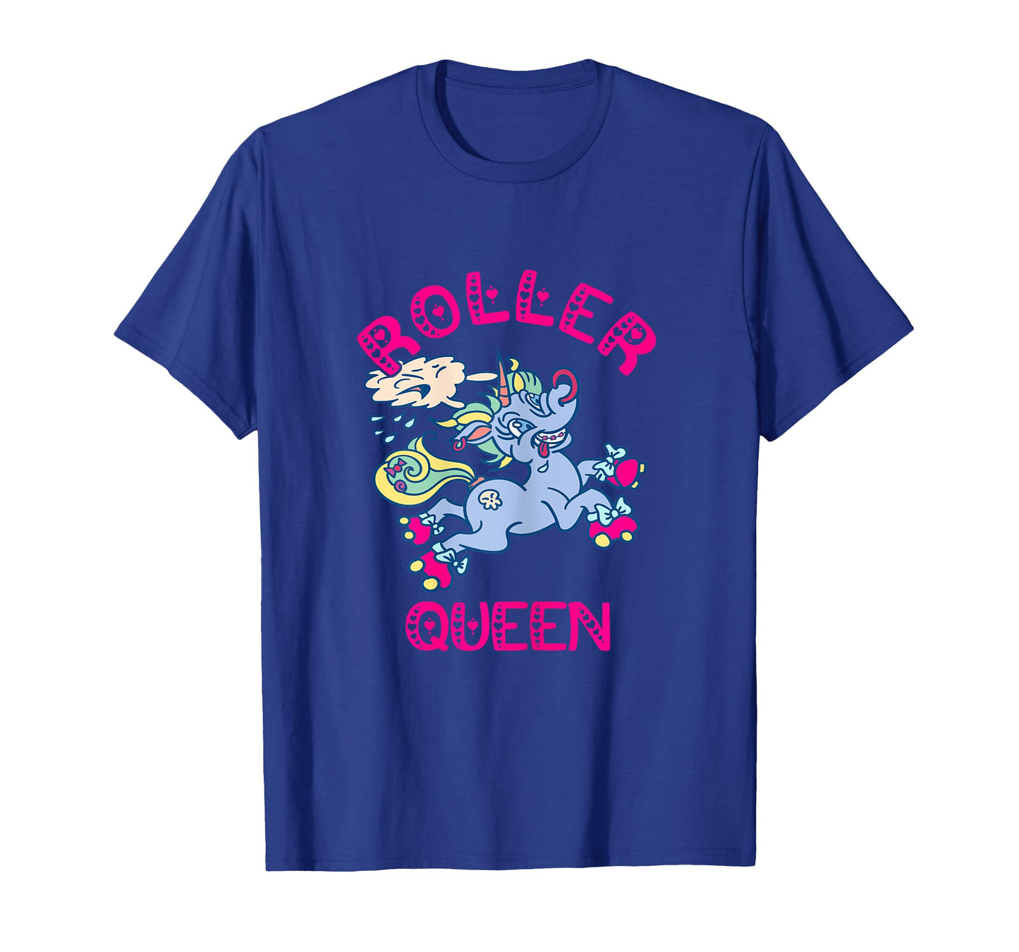 Roller Skates Queen Unicorn Roller Skating Skating Rink T-Shirt
