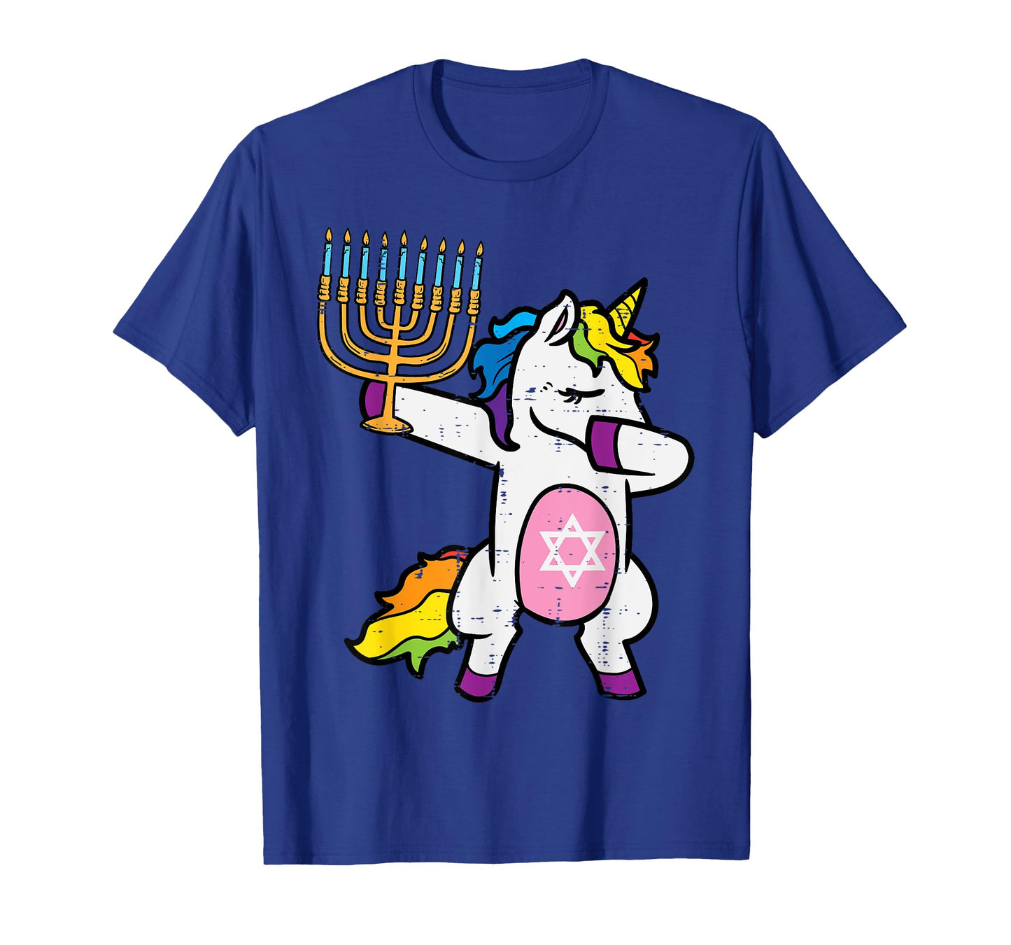 Jewish Unicorn Dab Jewnicorn Hanukkah Chanukah Girls Women T-Shirt