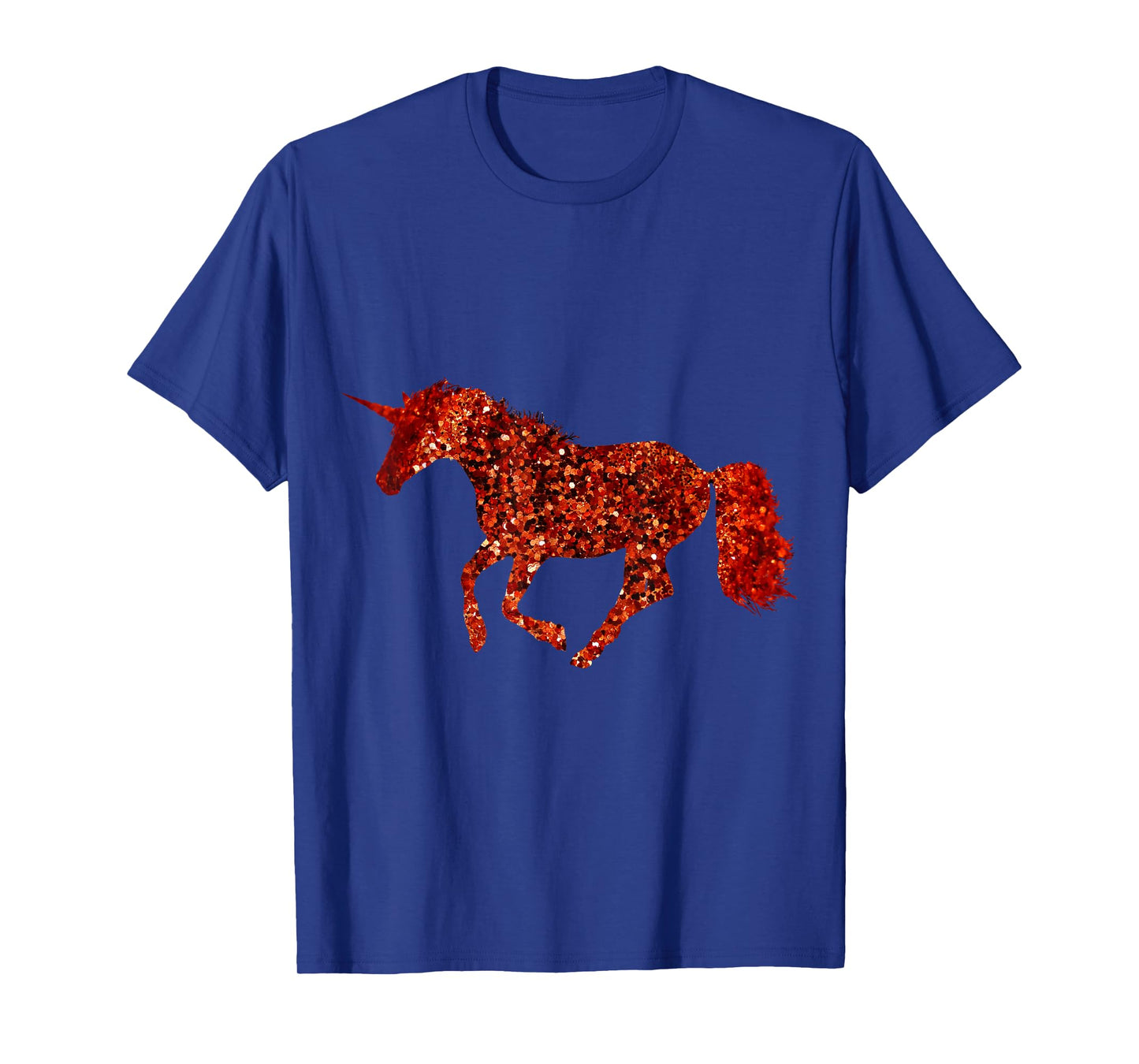 Unicorn Red Sparkle Tee Shirt Cute Beautiful Unicorn T Shirt T-Shirt