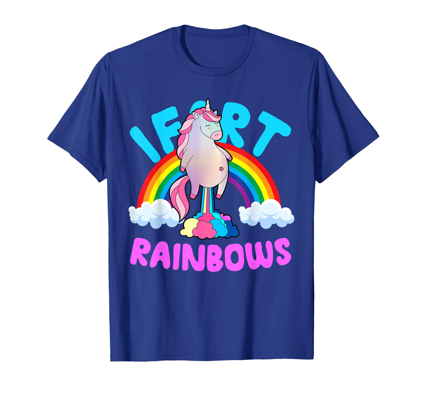 Kids Unicorn I Fart Rainbows Funny Cute Sarcastic Humor T-Shirt