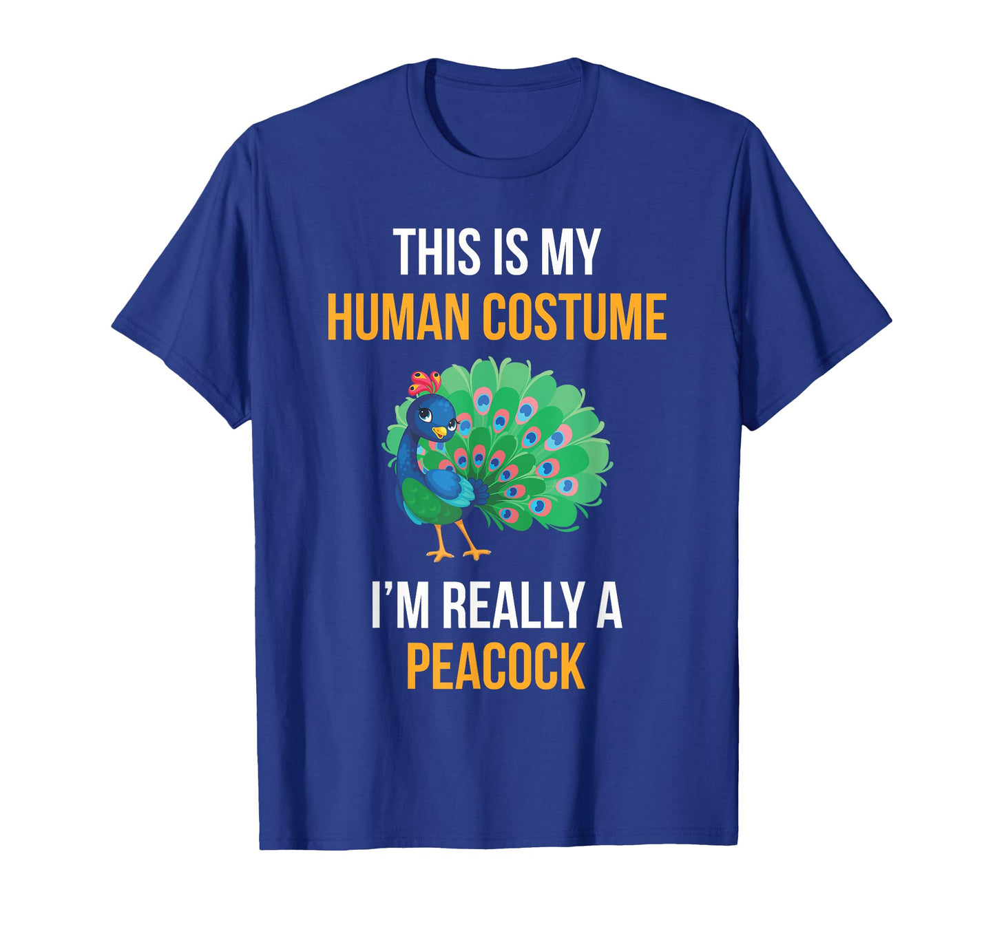 Funny Halloween Peacock Costume Shirt for Kids Women Men