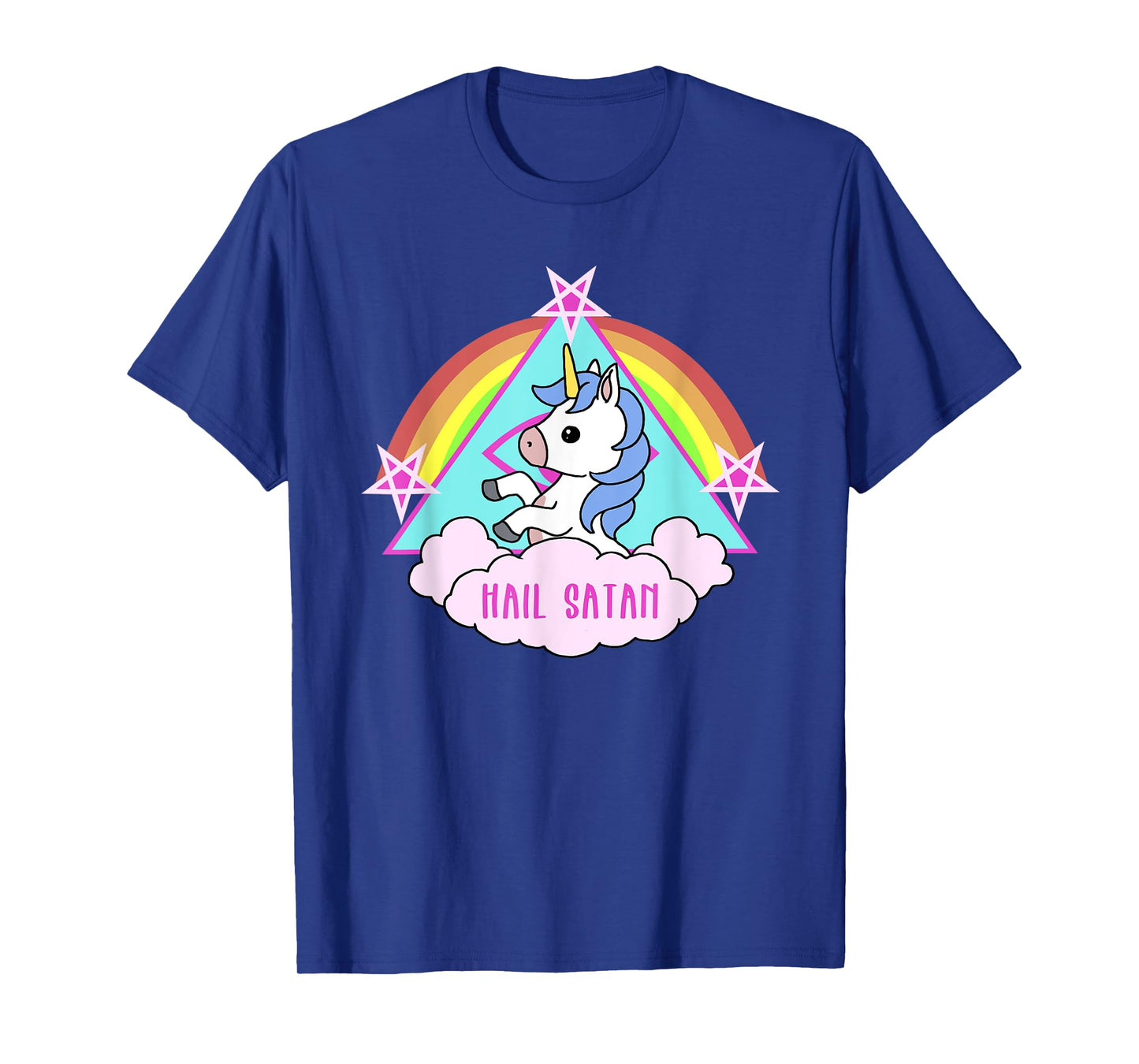 Hail Satan Funny Unicorn T-Shirt