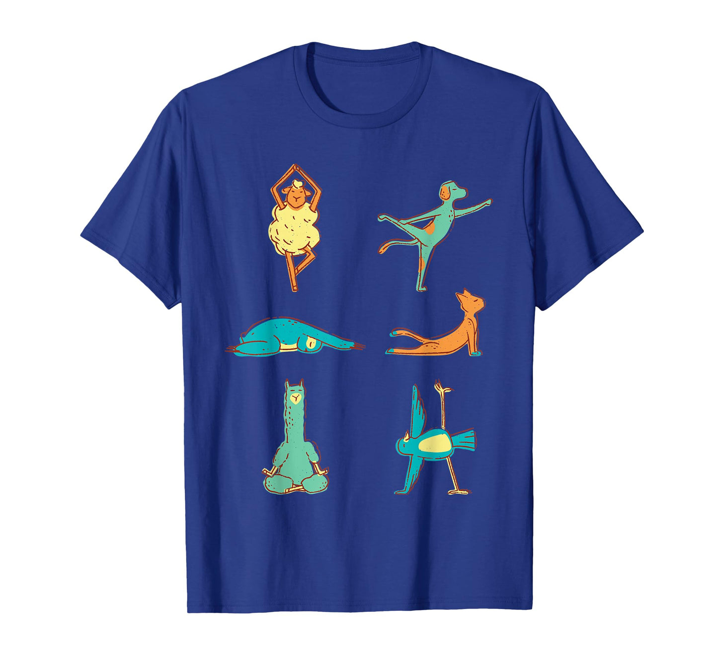 Various animals doing yoga. T-Shirt