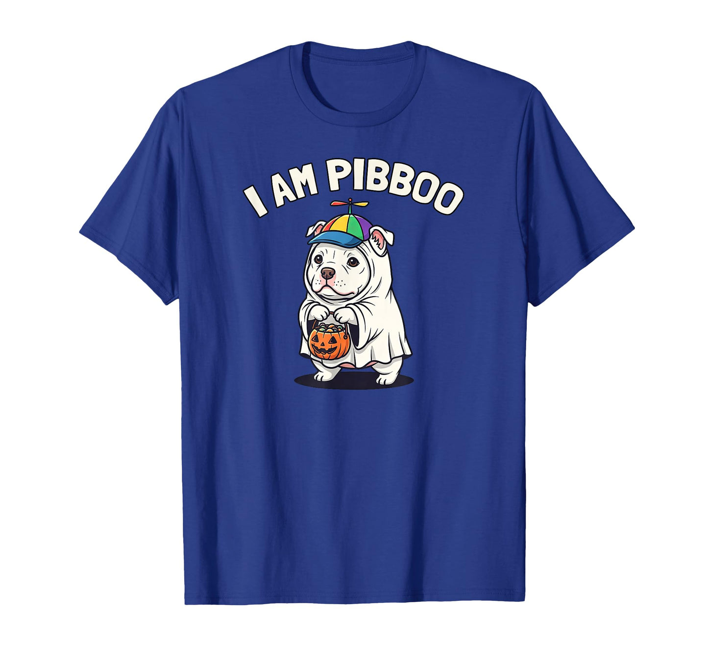 I Am Pibboo Funny Pit Bull Terrier Ghost Halloween Pibble T-Shirt