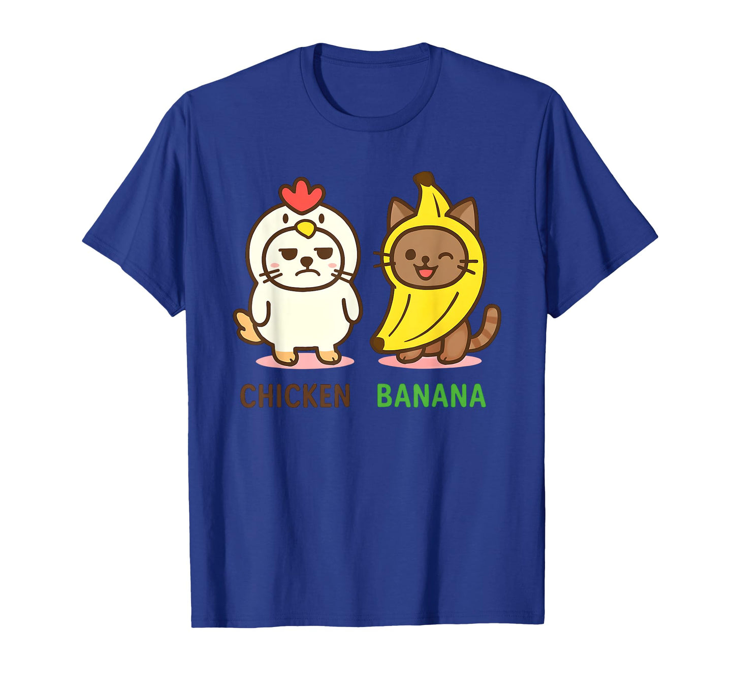 Cute Animals in Chicken and Banana Costumes Kawaii T-Shirt