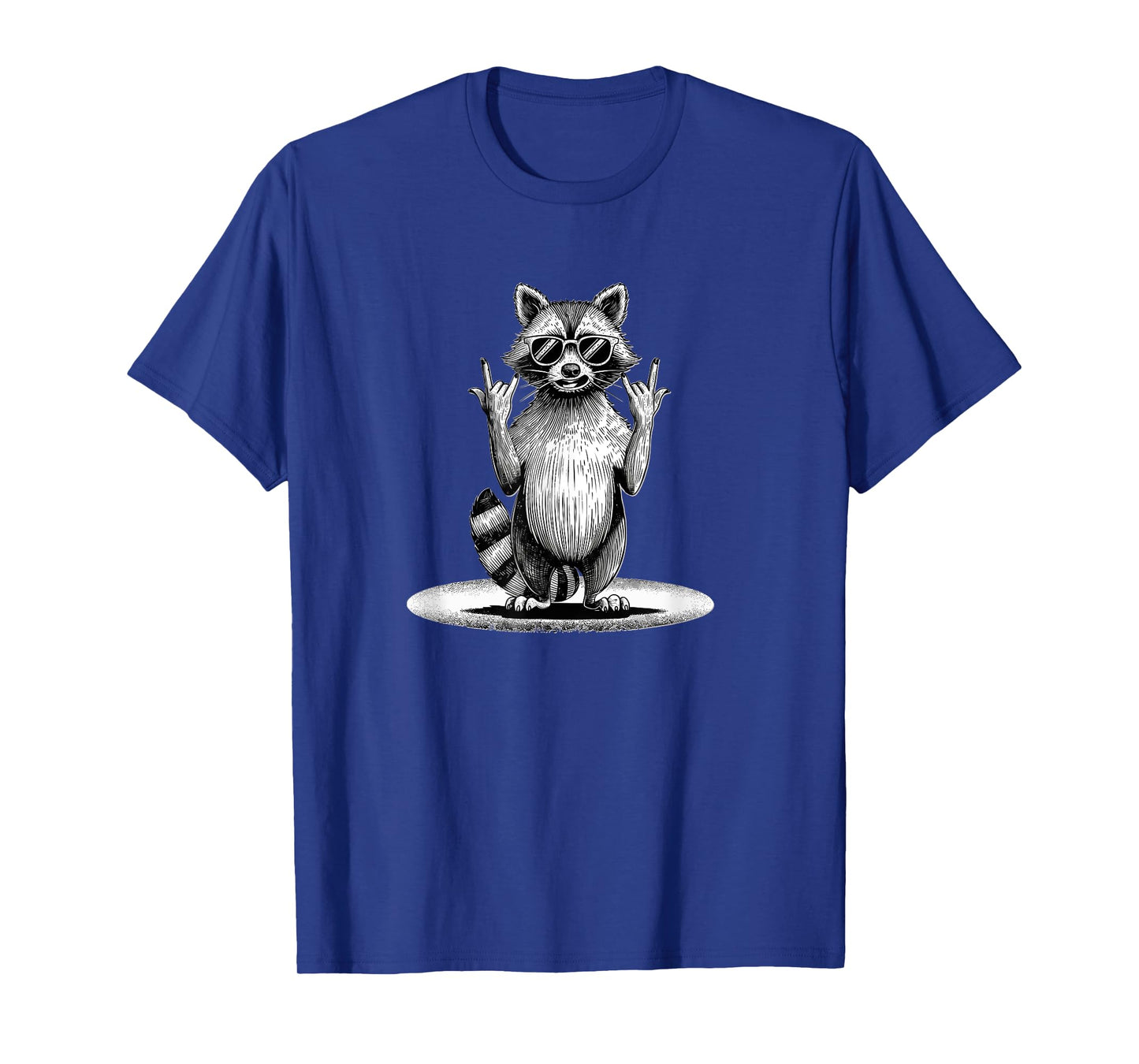 Retro Raccoon Rock Music Gifts Men Women Funny Raccoon T-Shirt