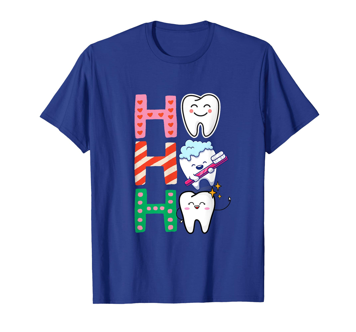 Funny Tooth Christmas Dentist Xmas Dental Assistant Ho Ho Ho T-Shirt