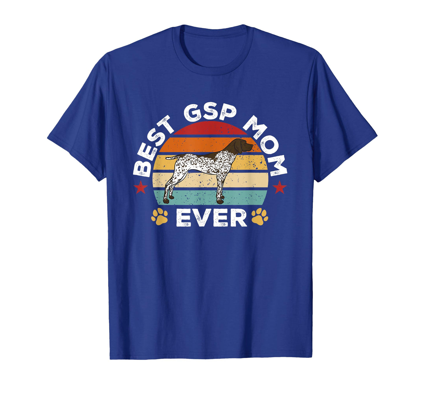 Retro Vintage German Shorthaired Pointer Best GSP Mom Ever T-Shirt