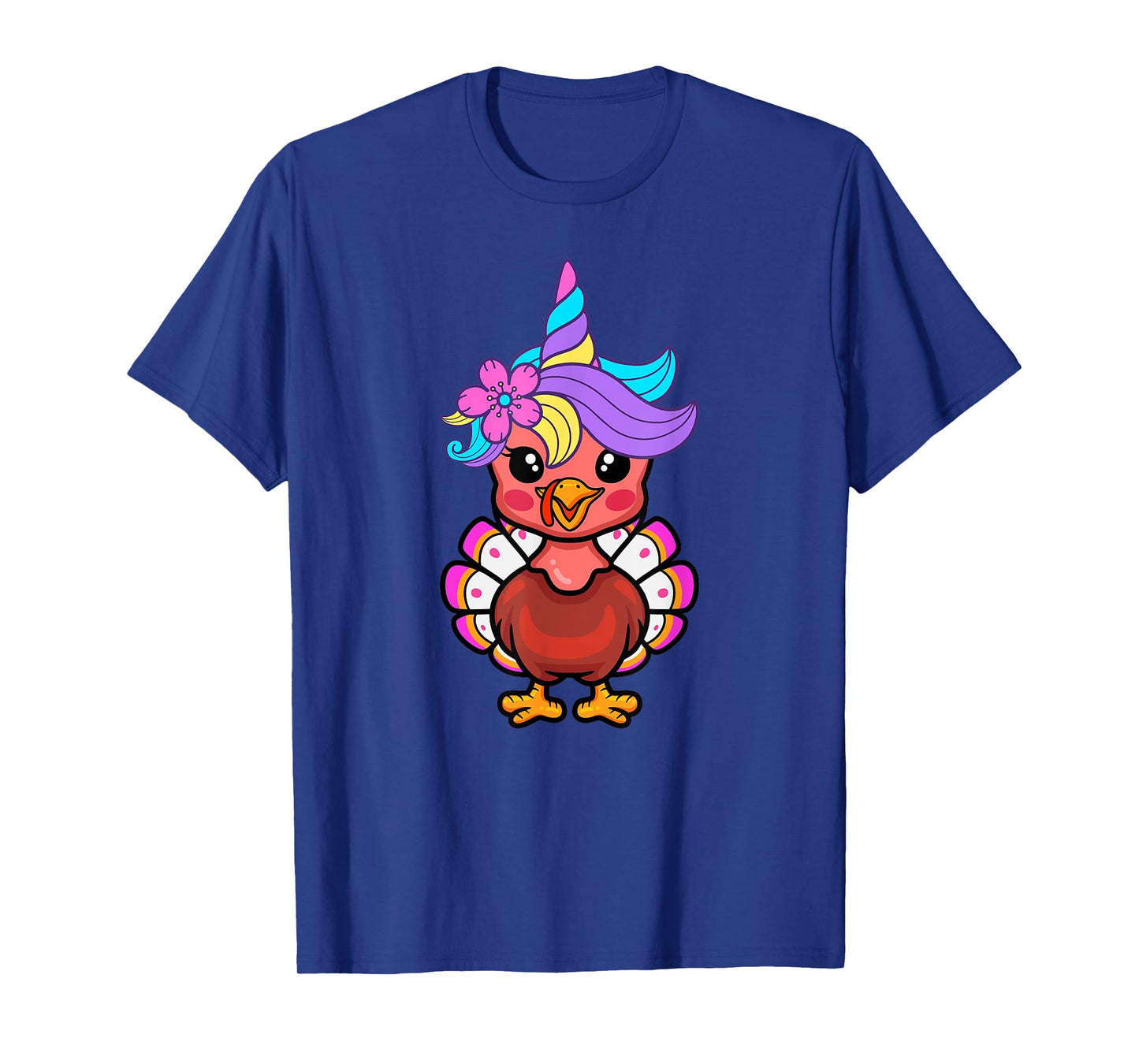 Cute Unicorn Funny Baby Turkey Thanksgiving Day T-Shirt