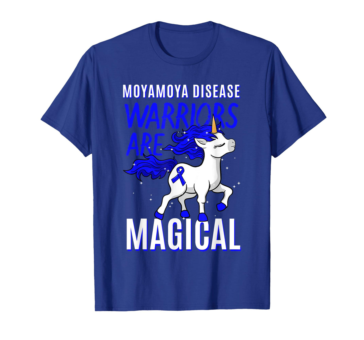 Moyamoya Disease Warrior Disorder Blood Vessel Unicorn T-Shirt