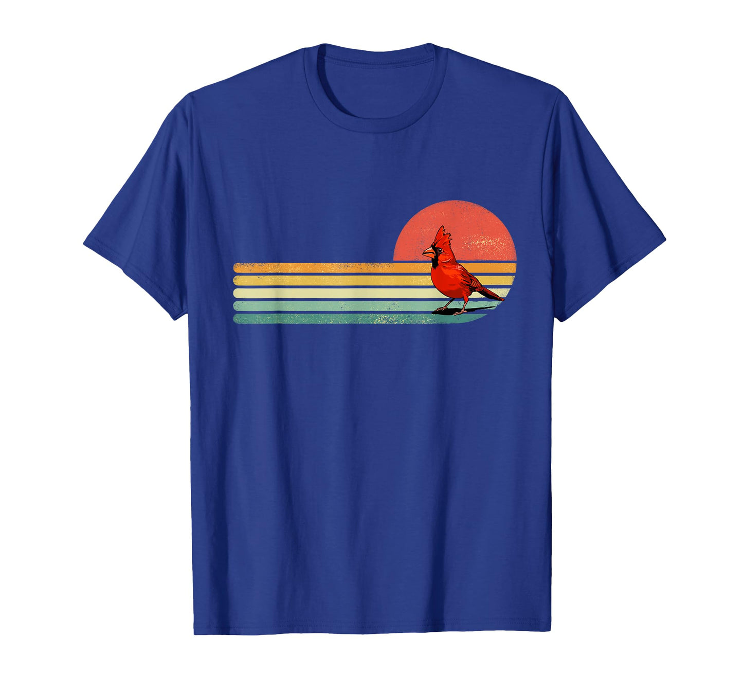 Retro Northern Cardinal Bird Shirt Animal Bird Lover Birder T-Shirt