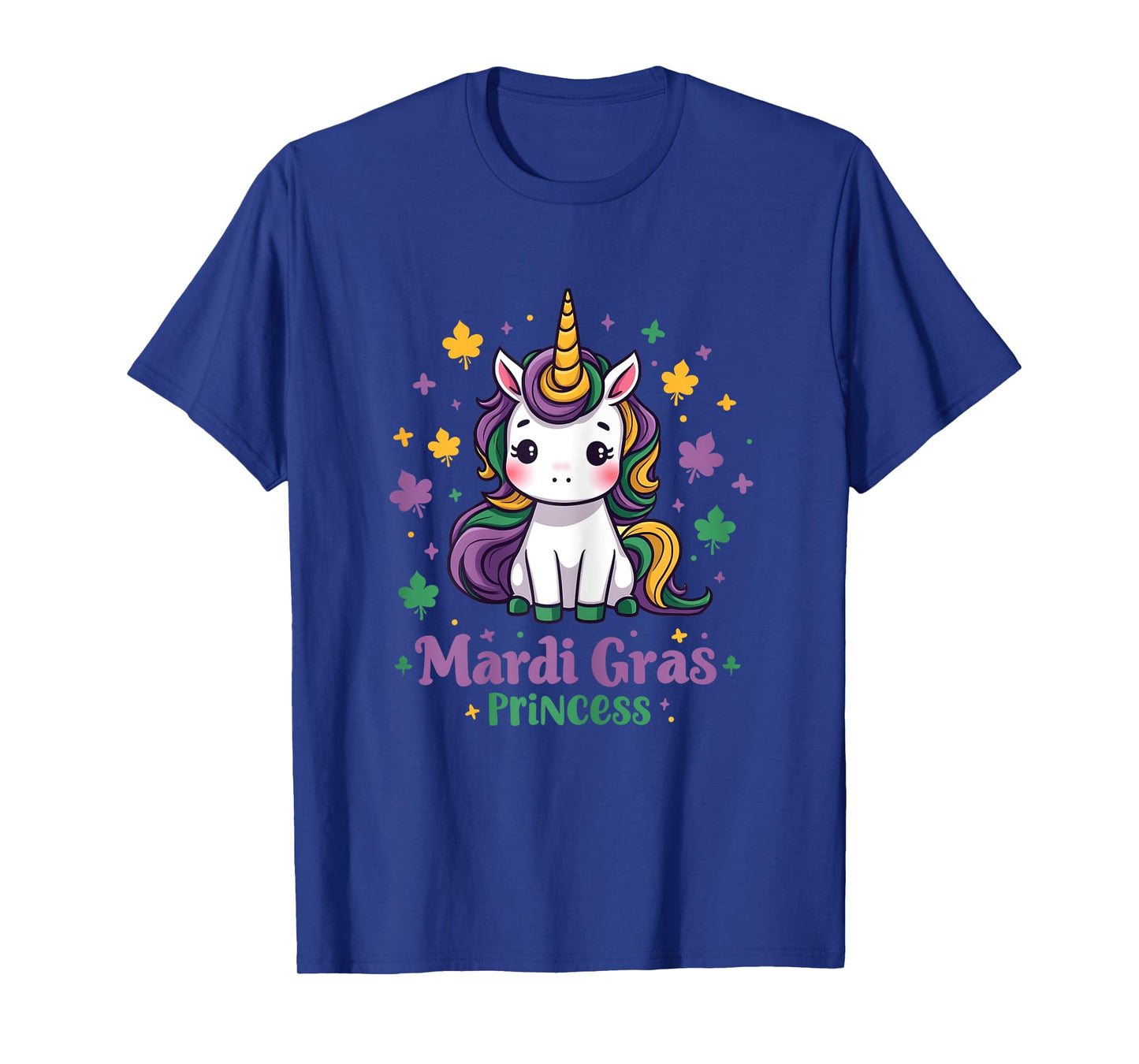 Mardi Gras Princess Unicorn Fat Tuesday Girls Kids Toddler T-Shirt