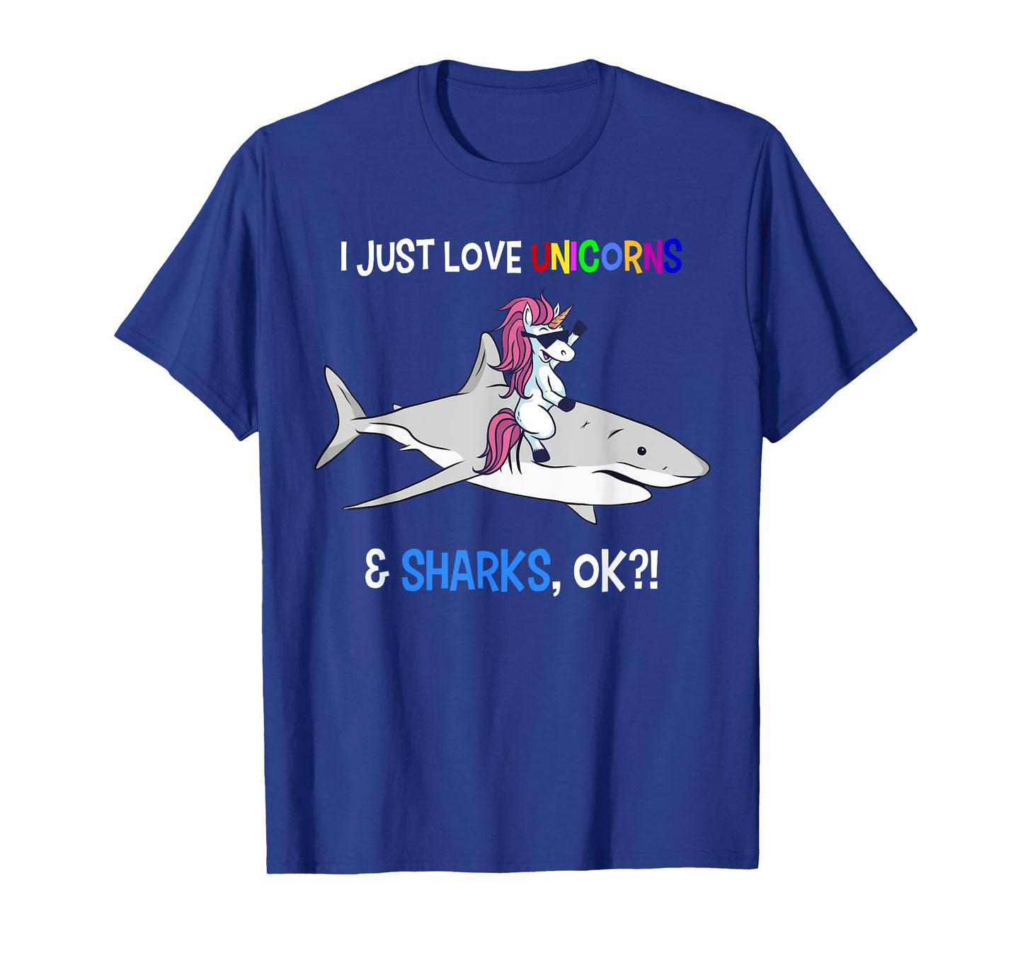 Unicorn Shark Shirt Funny Shark Unicorn Lover Gift T-Shirt