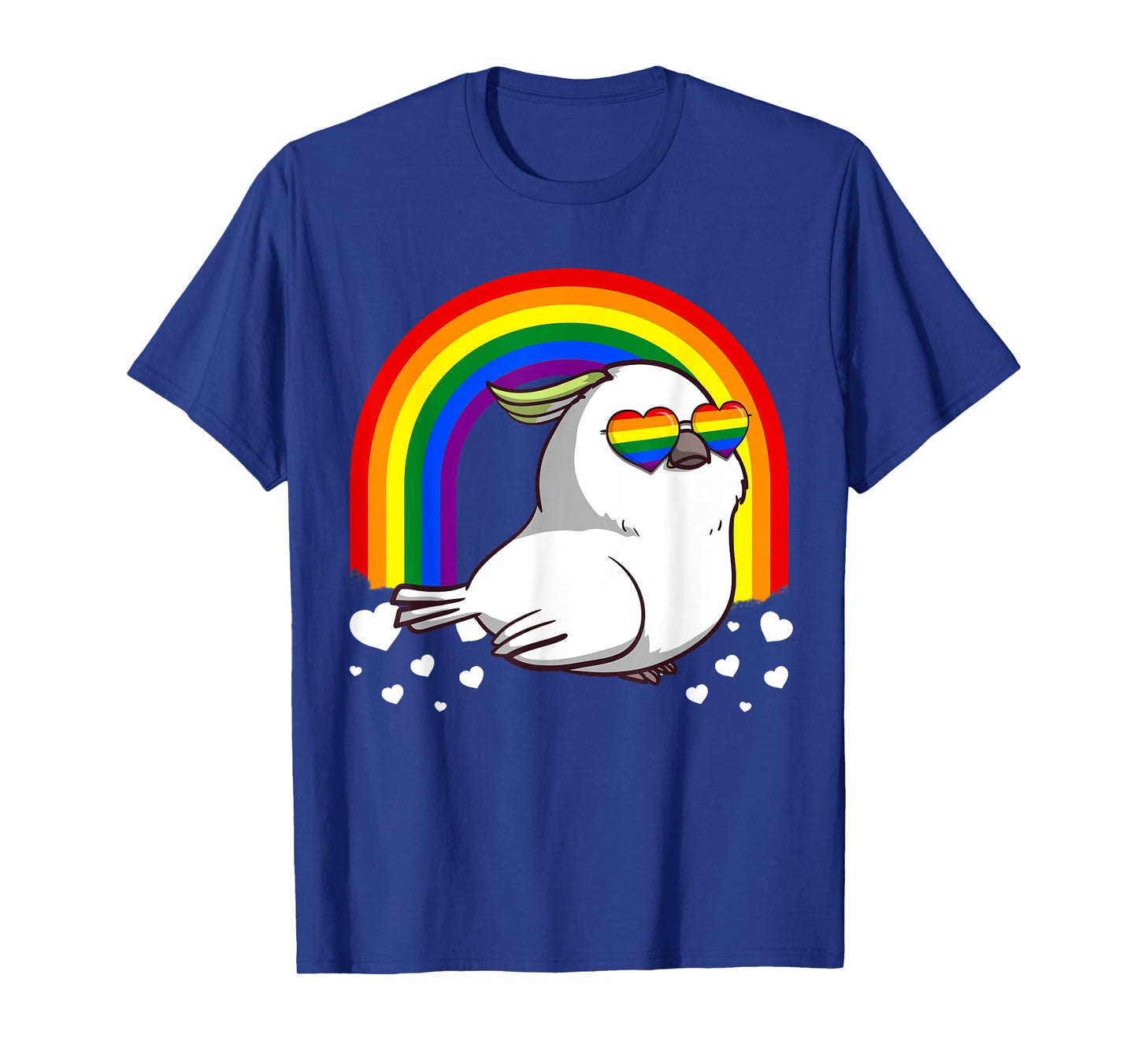 LGBT Cockatoo Parrot Gay Pride Rainbow LGBTQ Bird T-Shirt