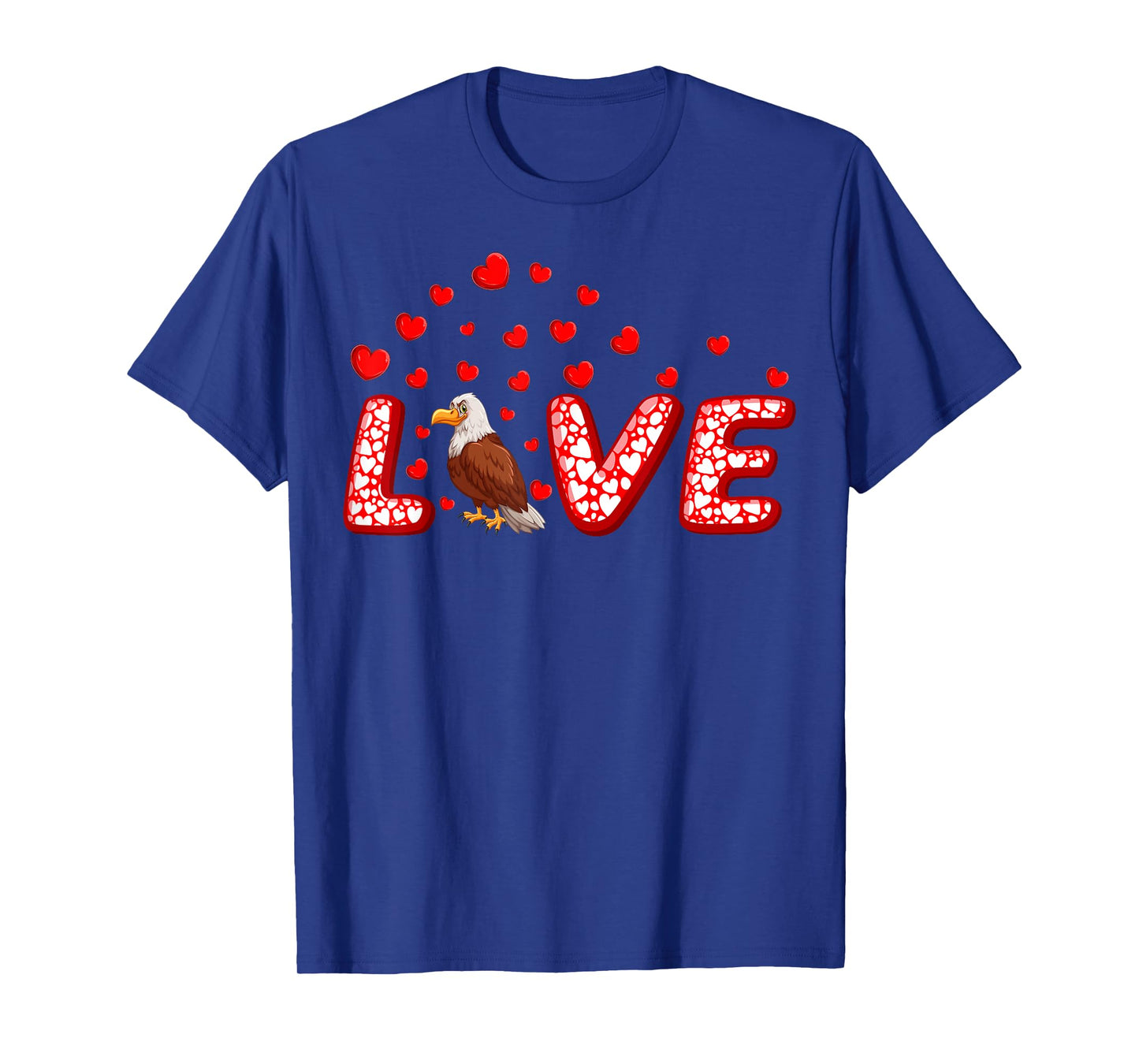 Eagle Bird Lover Funny Hearts Love Eagle Valentine's Day T-Shirt