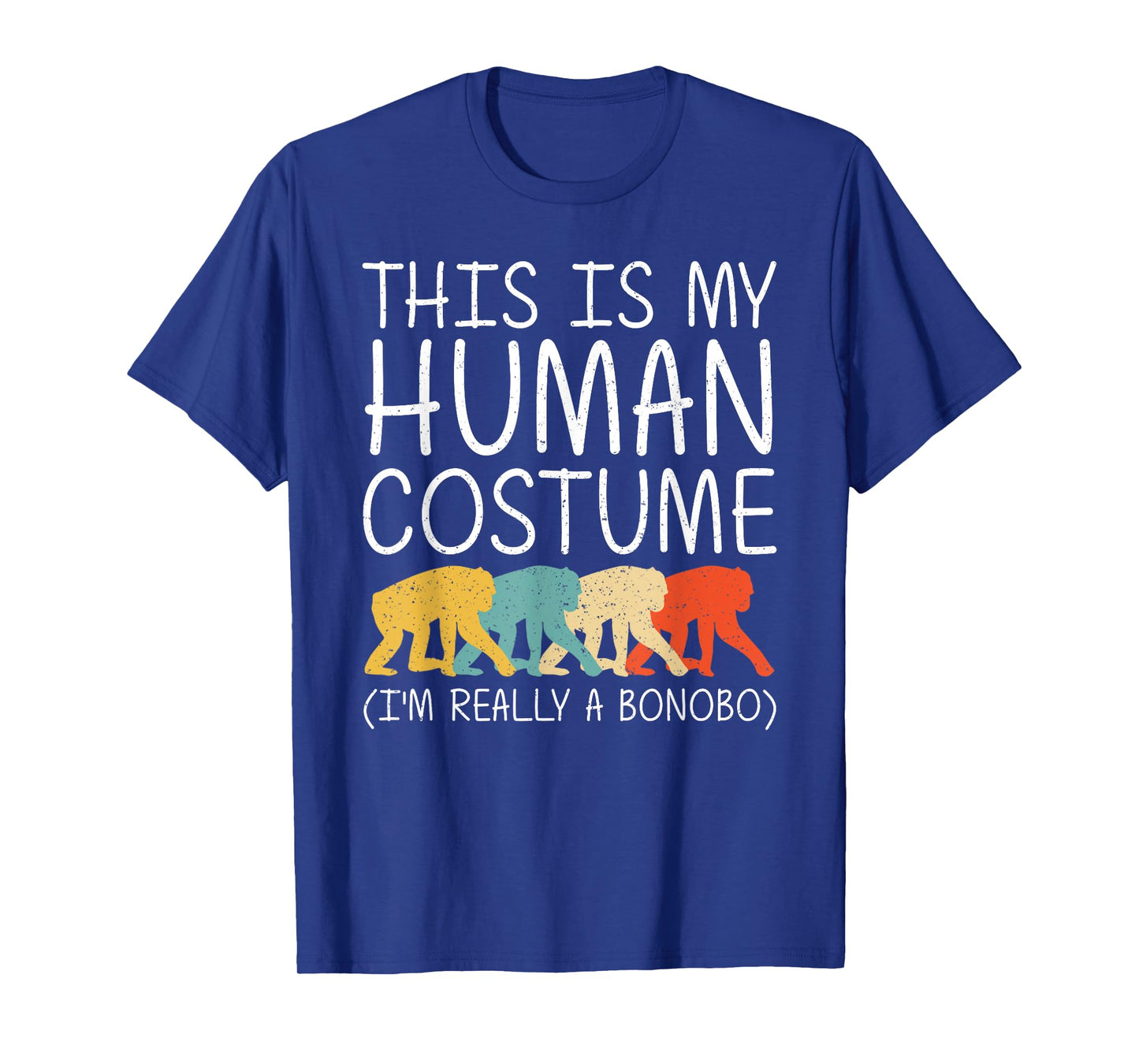 Bonobo Halloween Human Costume Chimpanzee Ape Easy DIY Gift T-Shirt