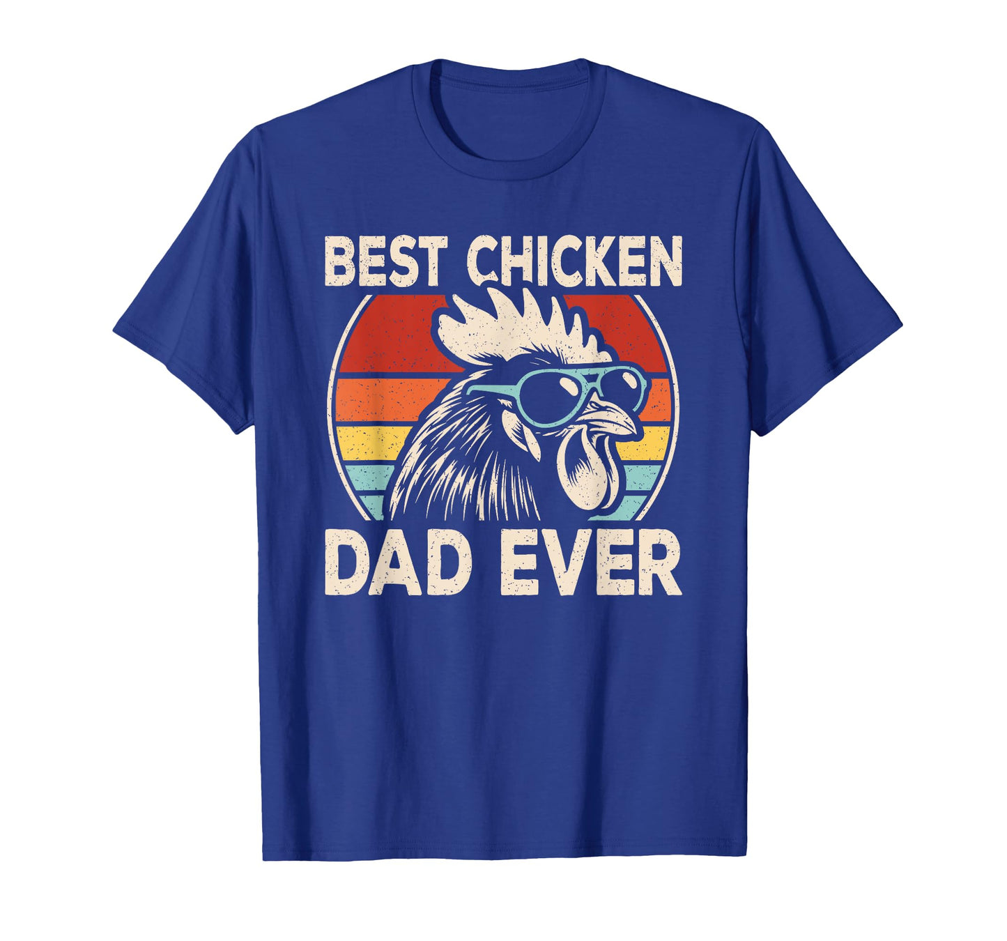 Best Chicken Dad Ever Retro Chicken Lover Rooster Men Boys T-Shirt