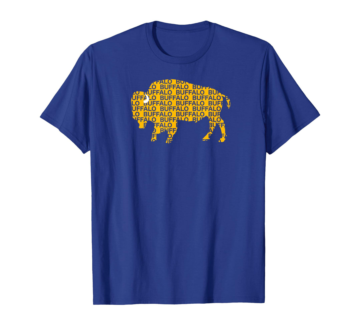 WHEREABOUTS Buffalo NY Yellow Buffalo Hockey T-Shirt T-Shirt