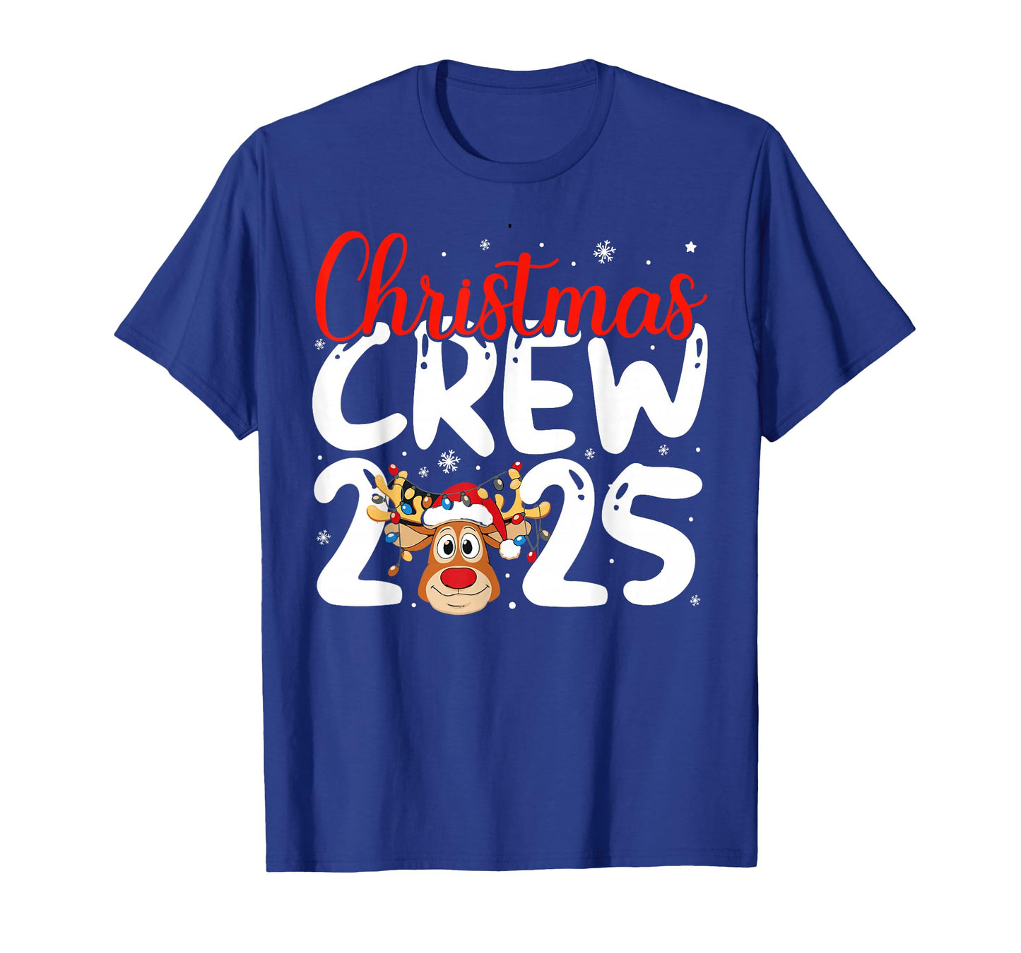 Christmas Crew 2025 Family Christmas Xmas Pajamas Matching T-Shirt
