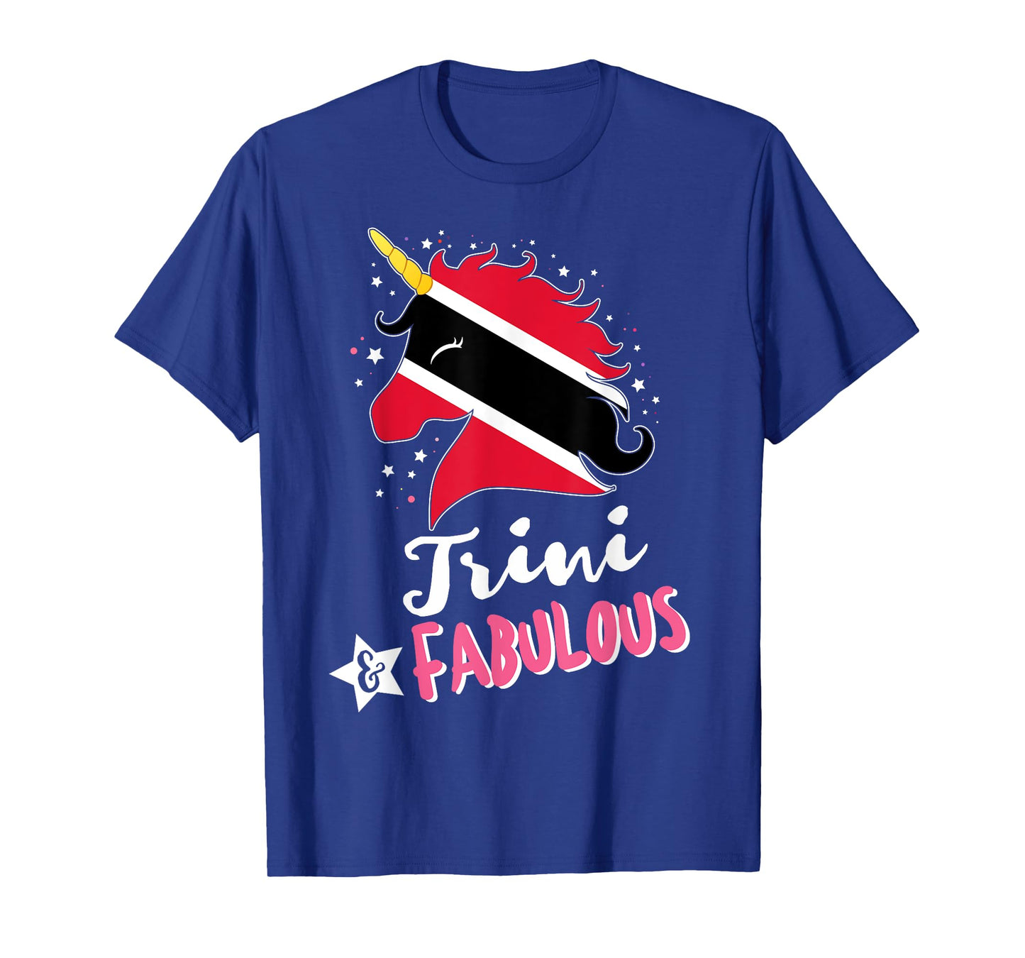 Trinbagonian Unicorn Trinidad and Tobago Flag T-Shirt