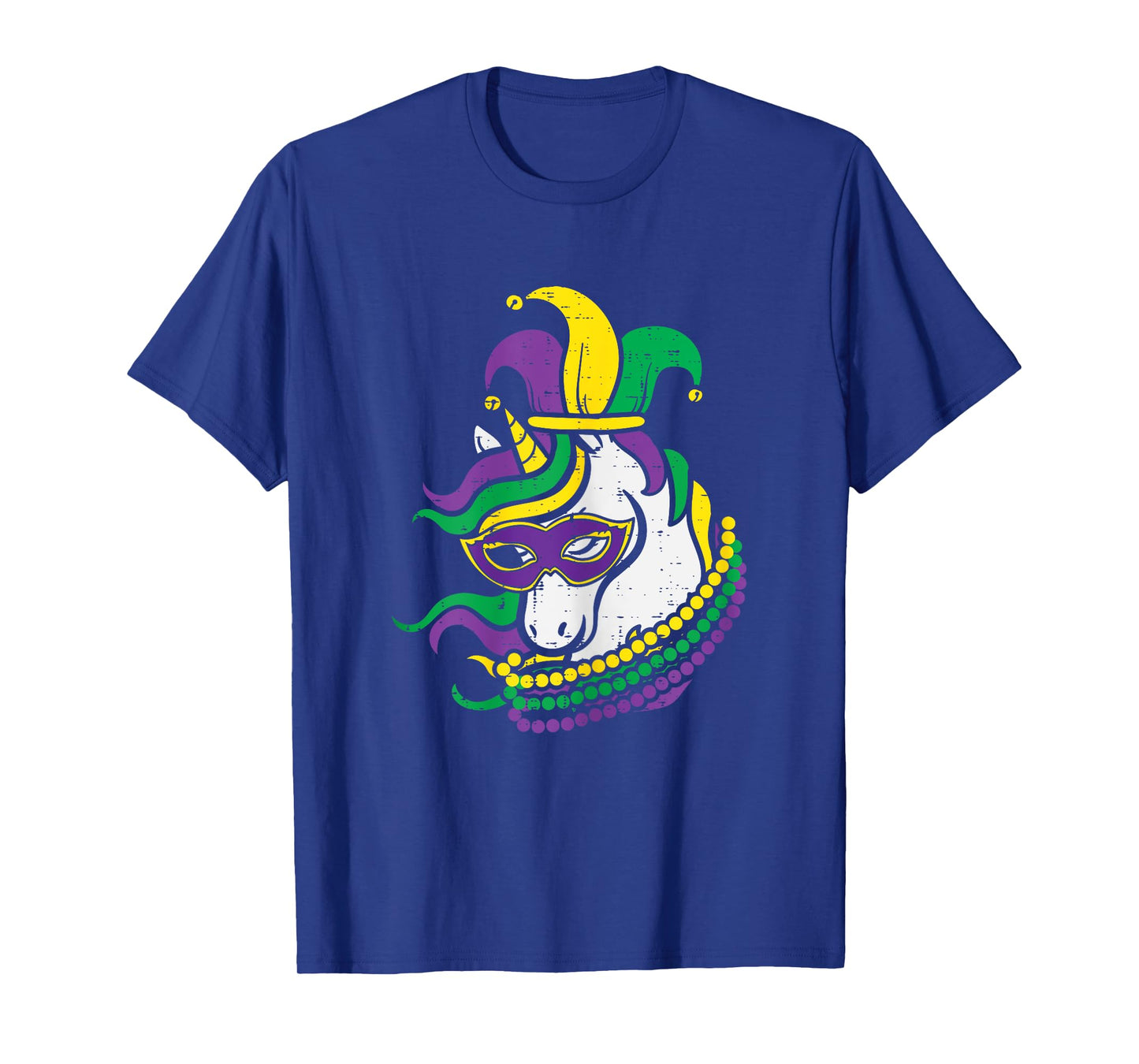 Mardi Gras Unicorn Cute Outfit Tee Girls Kids Toddlers T-Shirt