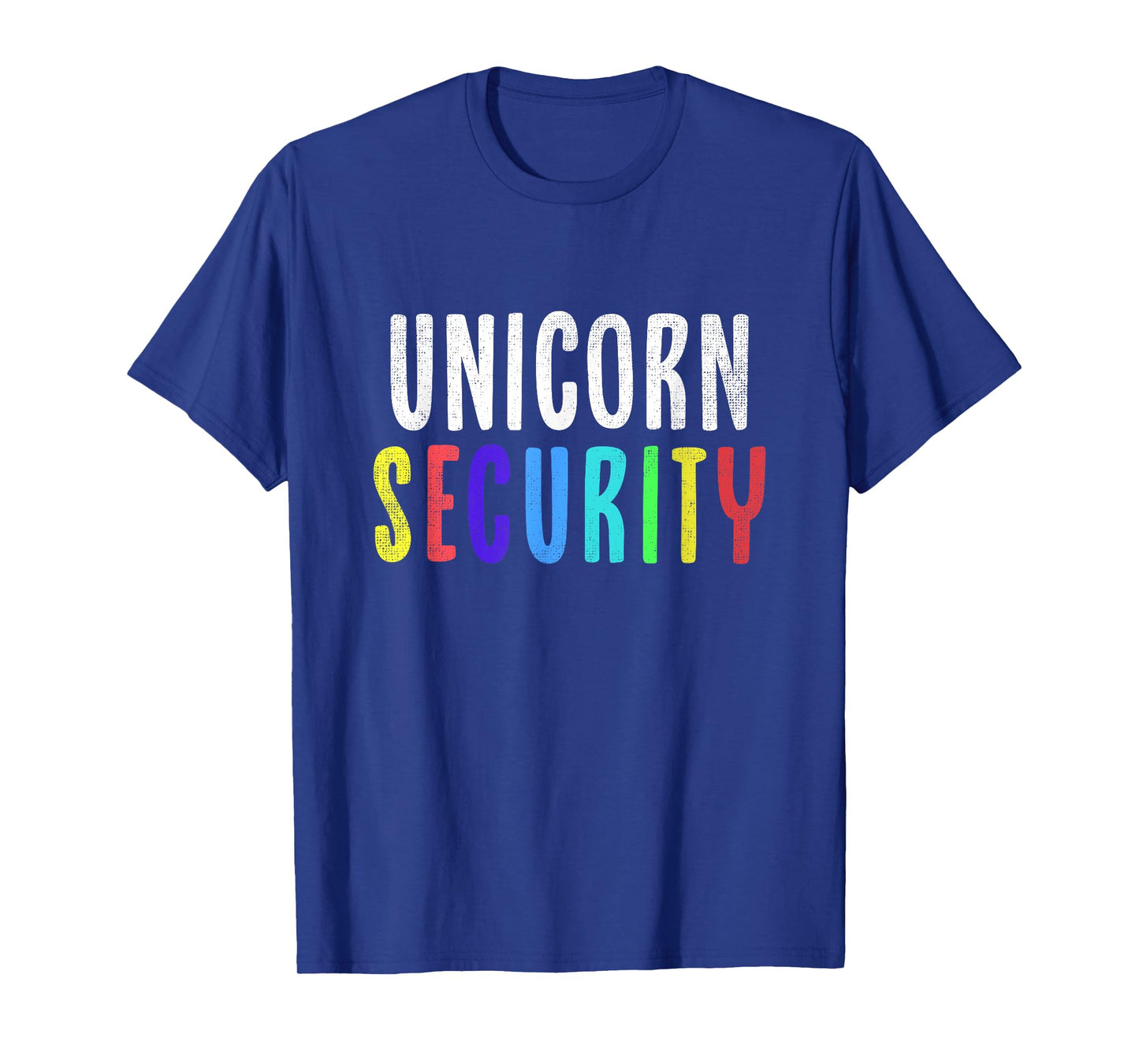 Halloween Dad Mom Daughter Adult Costume Unicorn Security T-Shirt